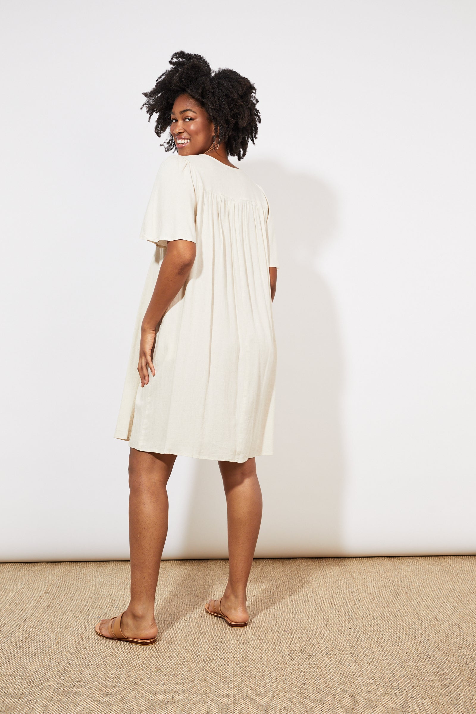 Tanna Dress - Sand - The Haven Co
