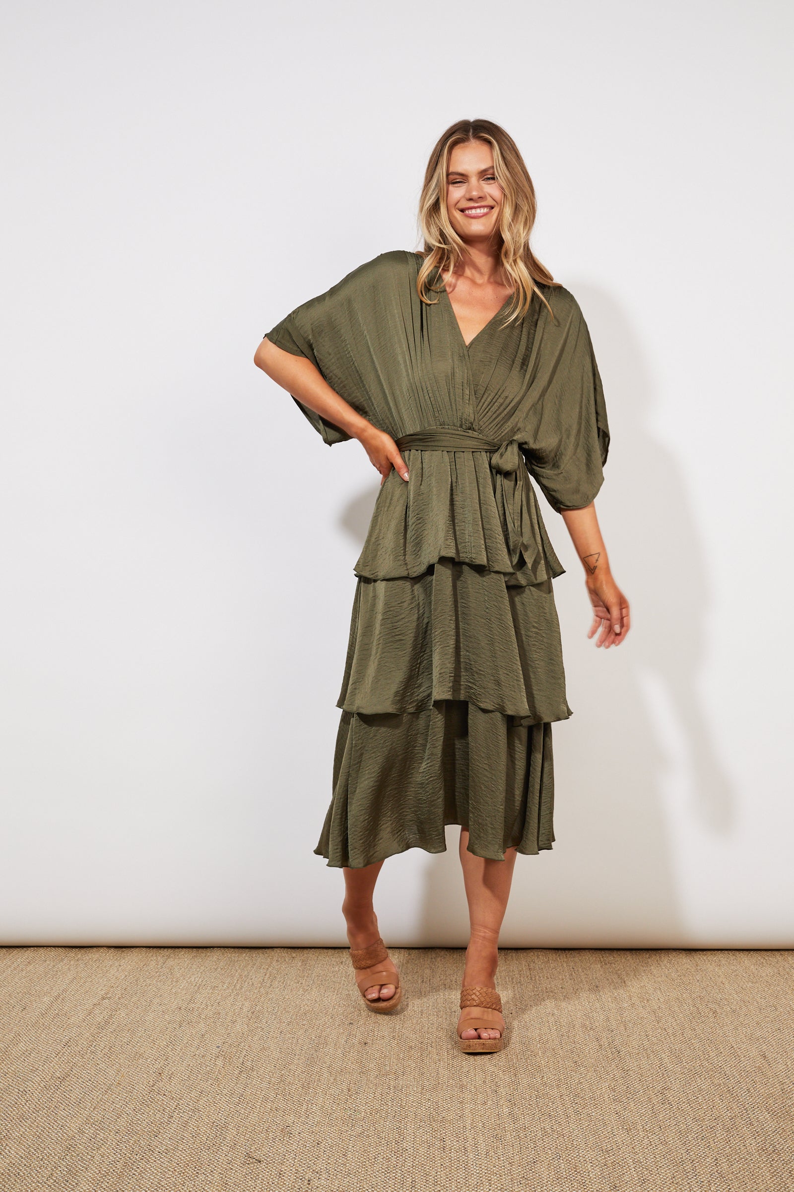 Barbados Dress - Khaki - The Haven Co