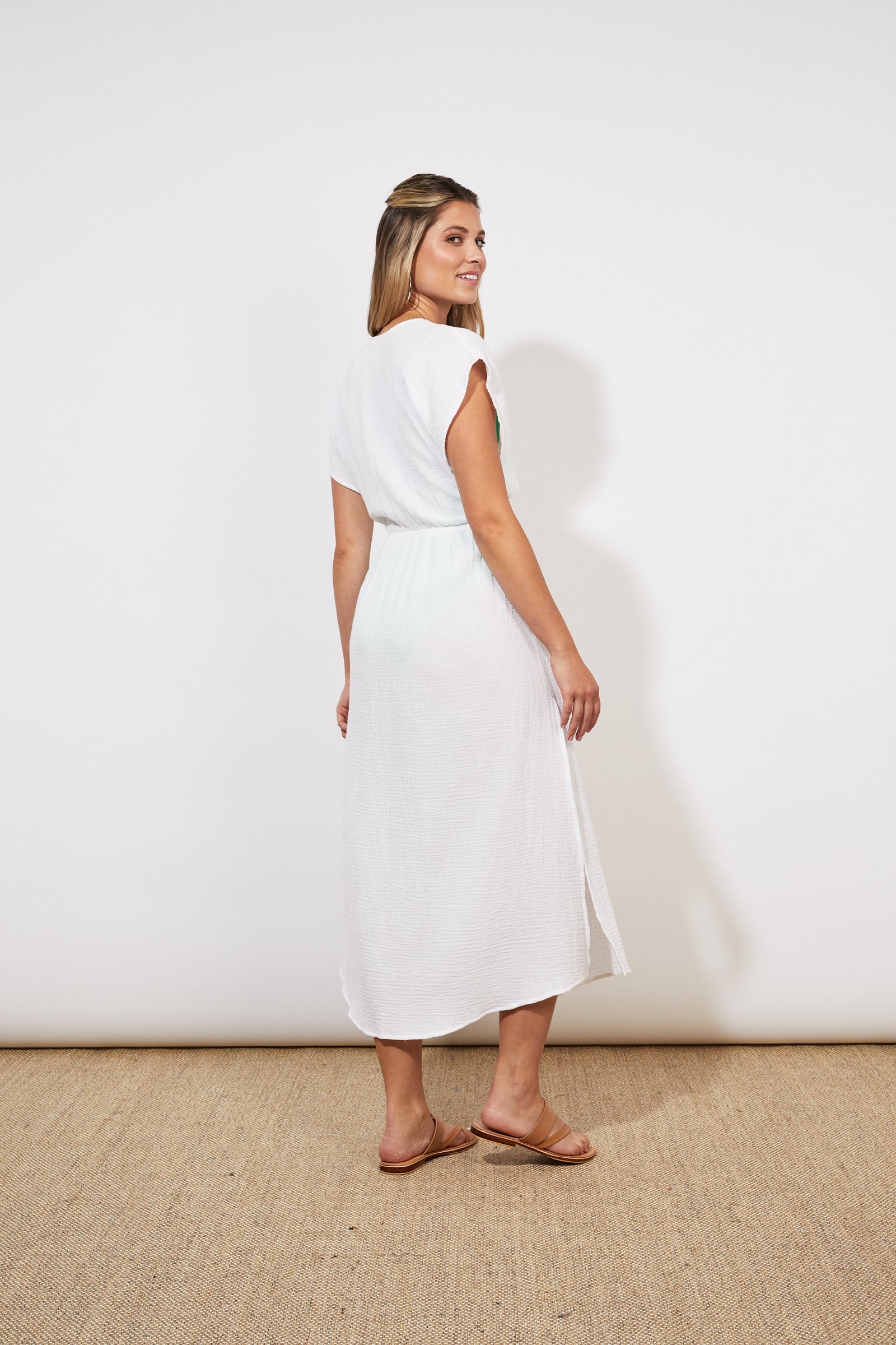 Tulum Wrap Dress - Coconut - The Haven Co