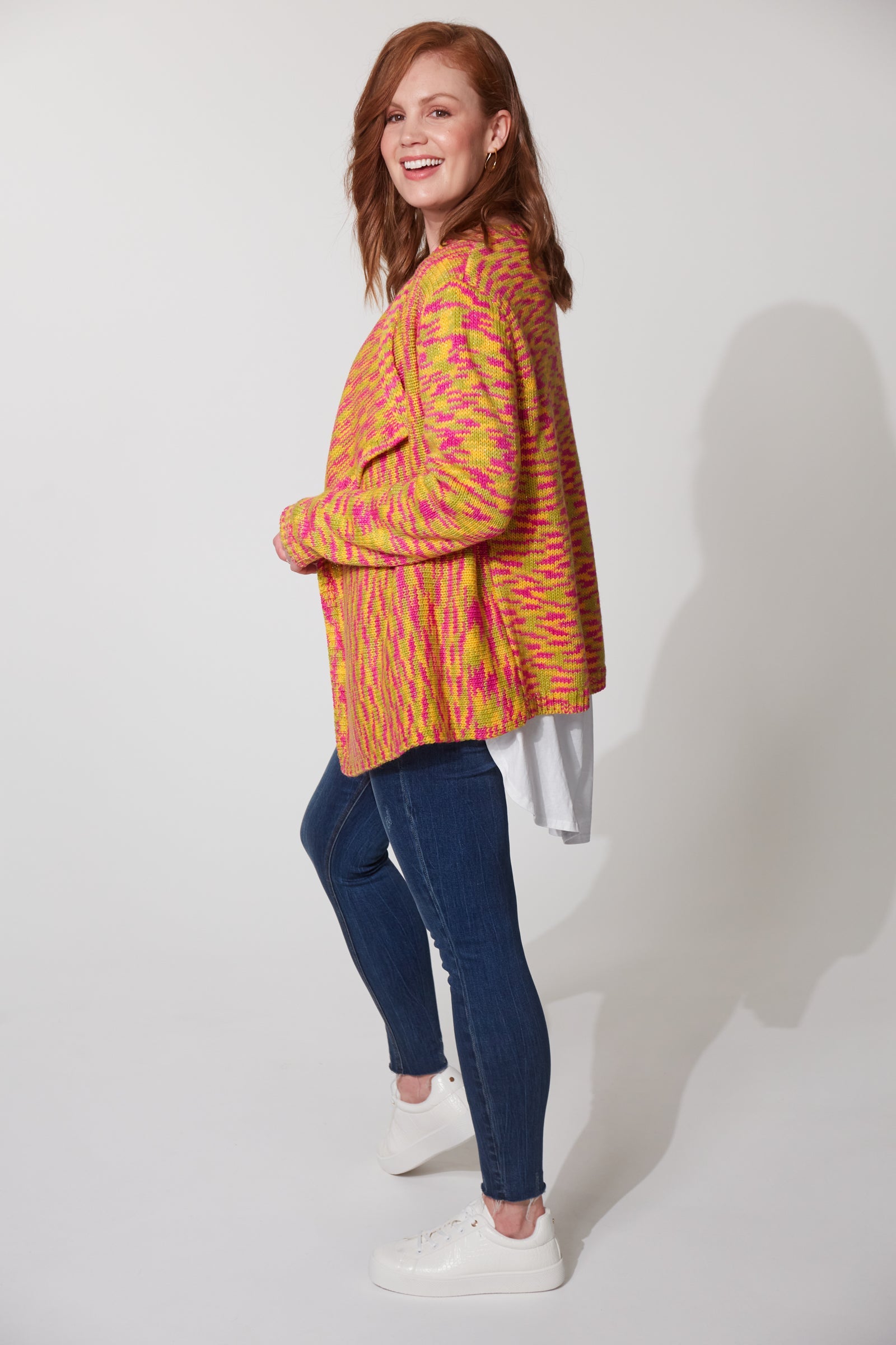 Paxson Cardigan - Rhubarb - The Haven Co