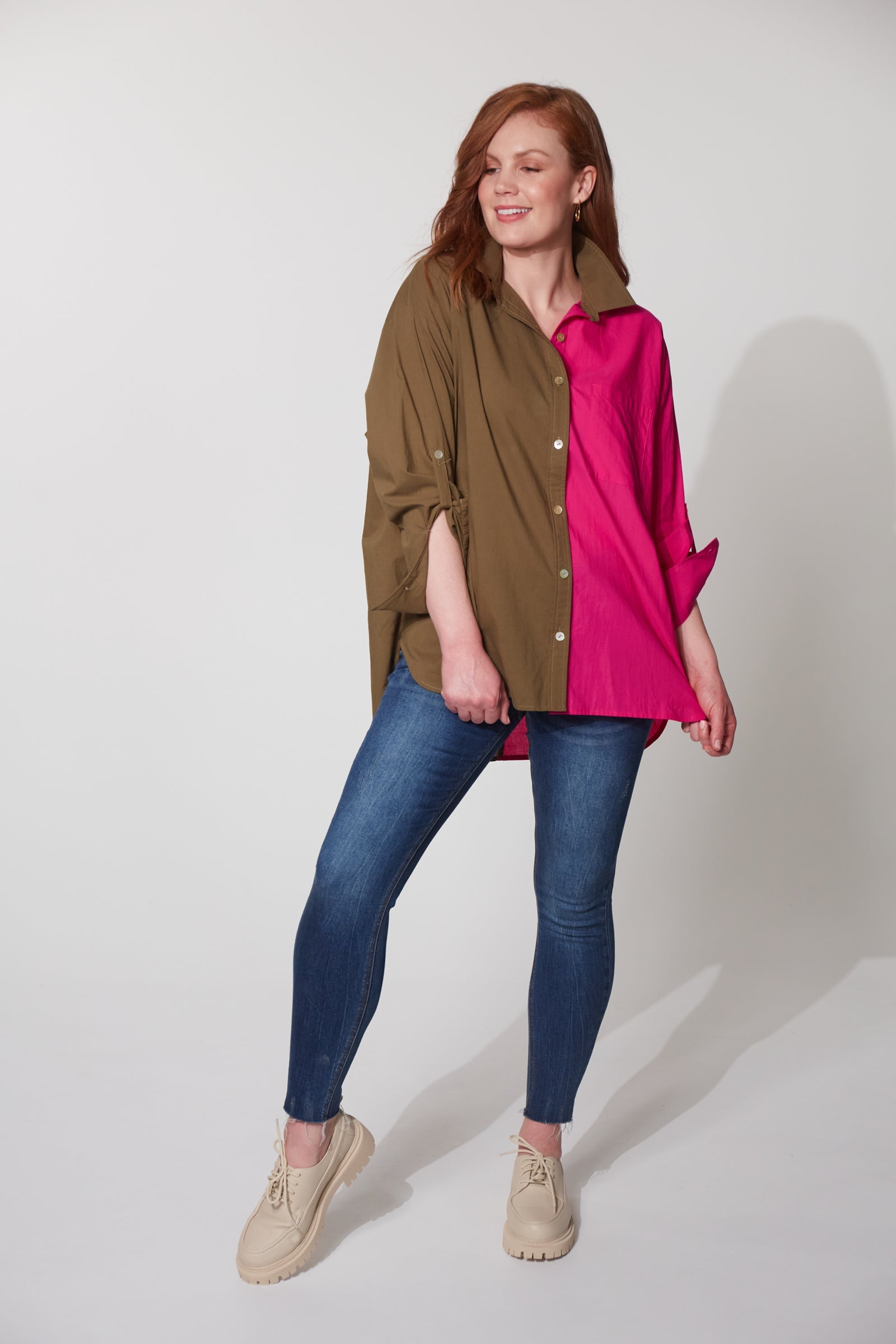 Montrose Shirt - Fern/Azalea - The Haven Co