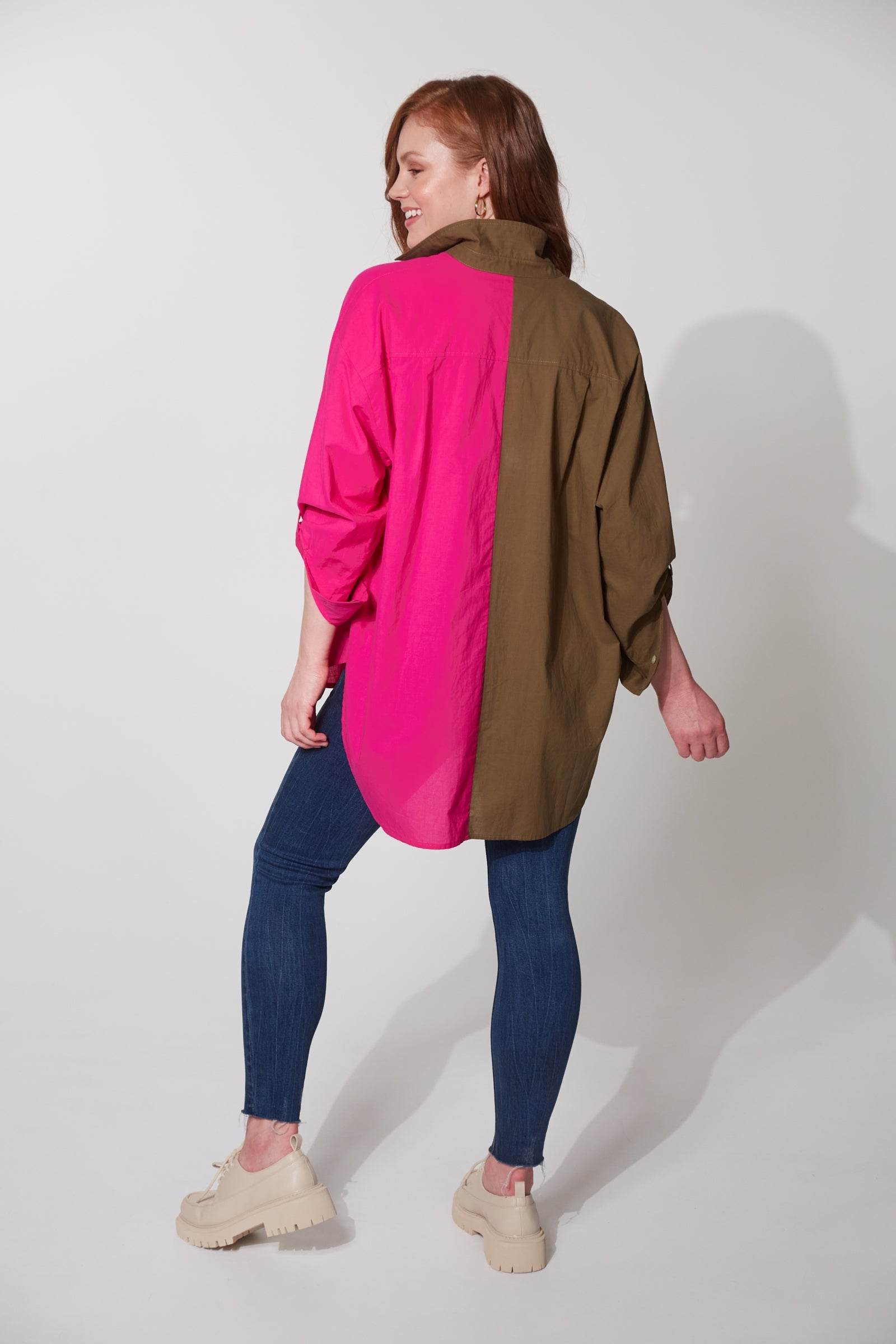 Montrose Shirt - Fern/Azalea - The Haven Co