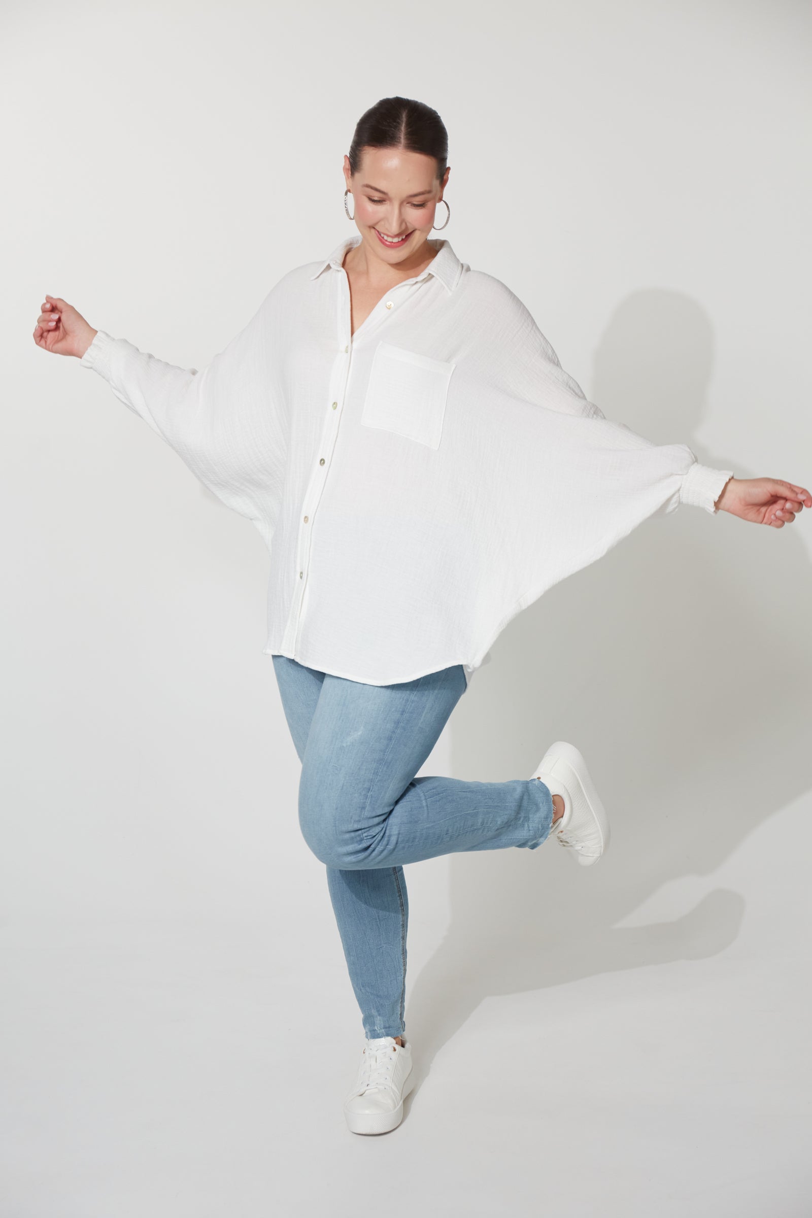 Skye Shirt - Snow - The Haven Co