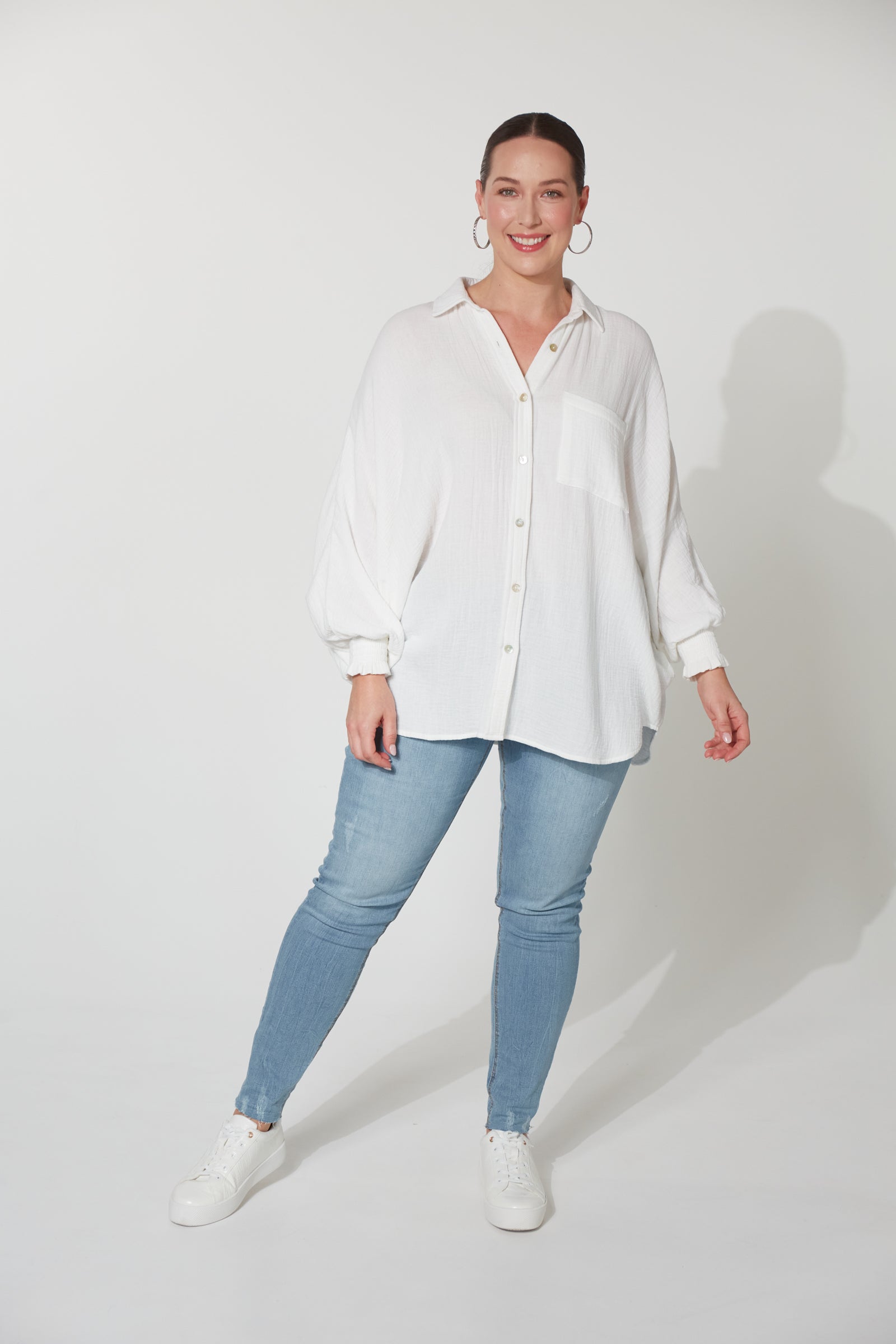 Skye Shirt - Snow - The Haven Co