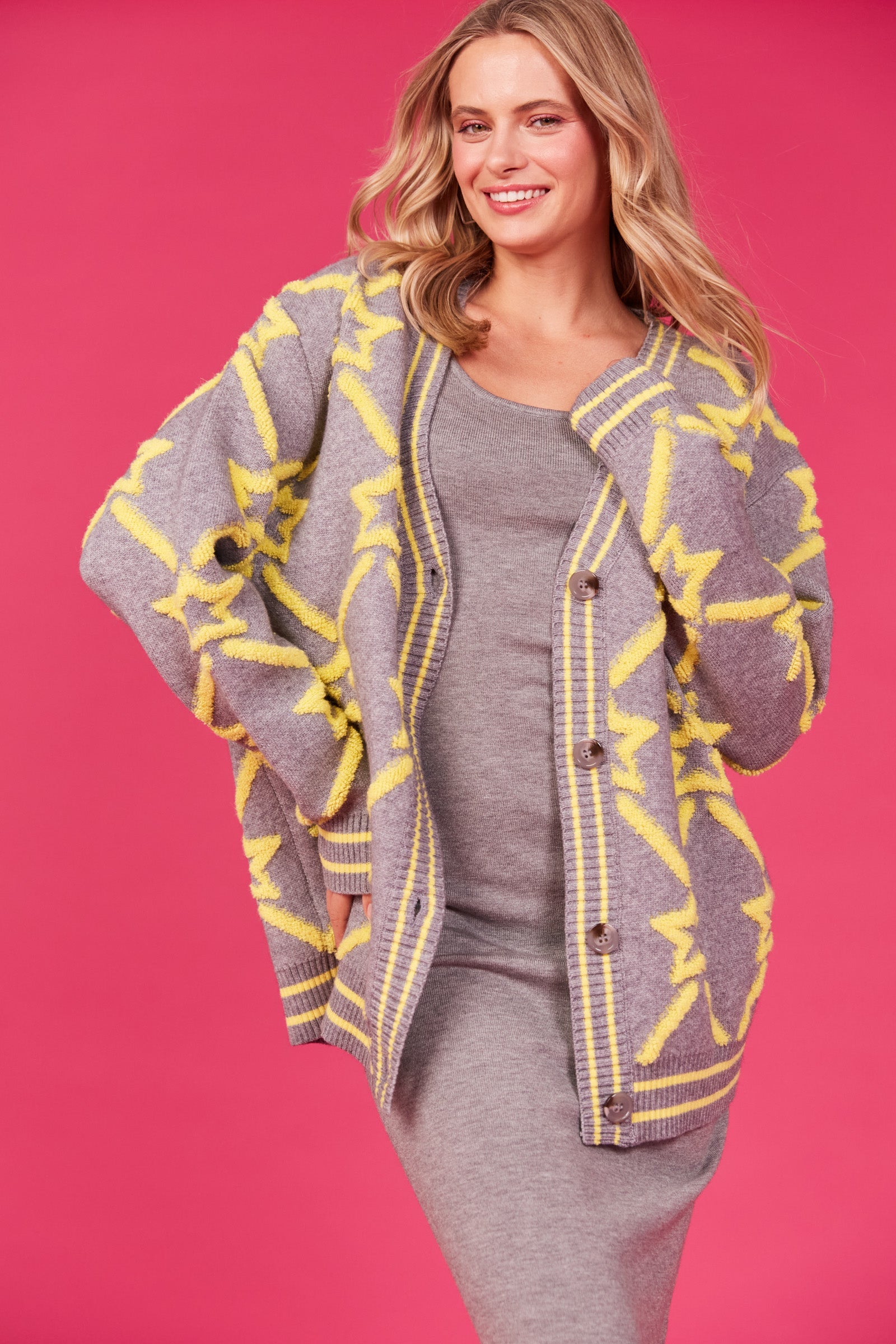 Nikolai Knit Dress - Gray - The Haven Co