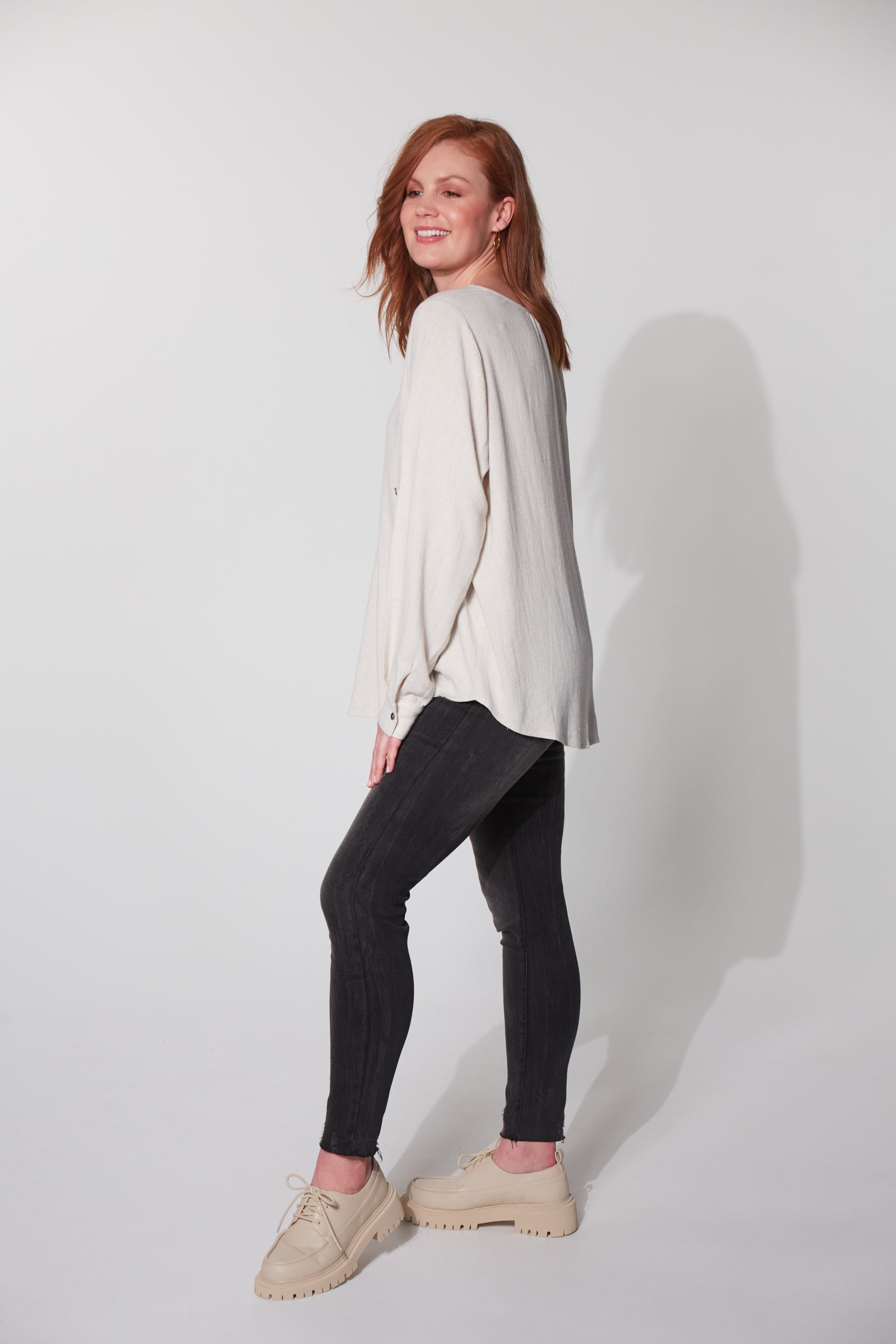 Lauder Top - Flax - The Haven Co