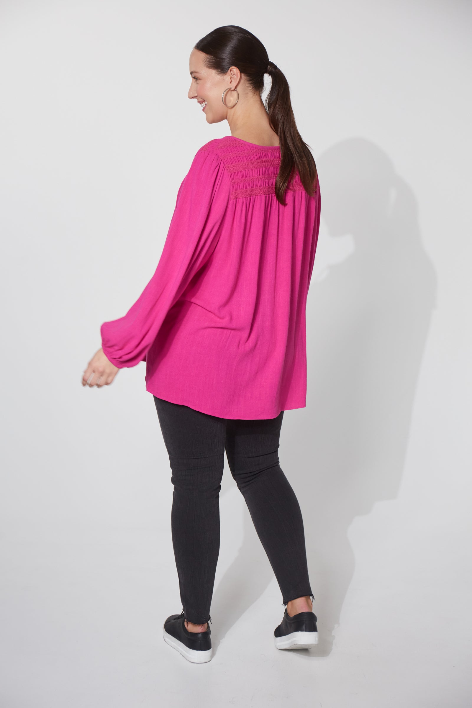 Lauder Blouse - Azalea - The Haven Co