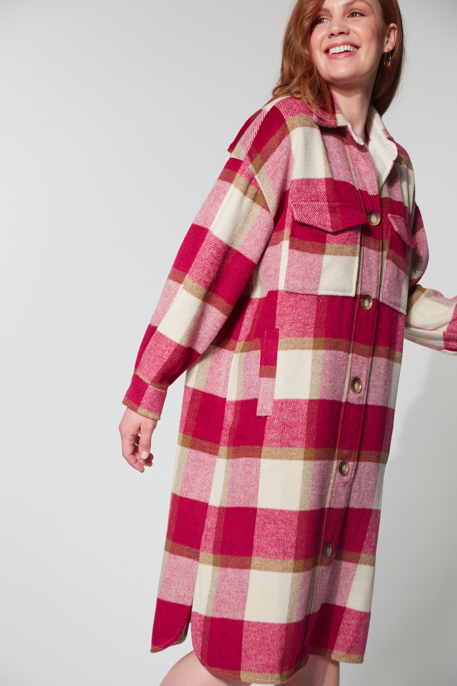 Braemar Shacket - Azalea - The Haven Co