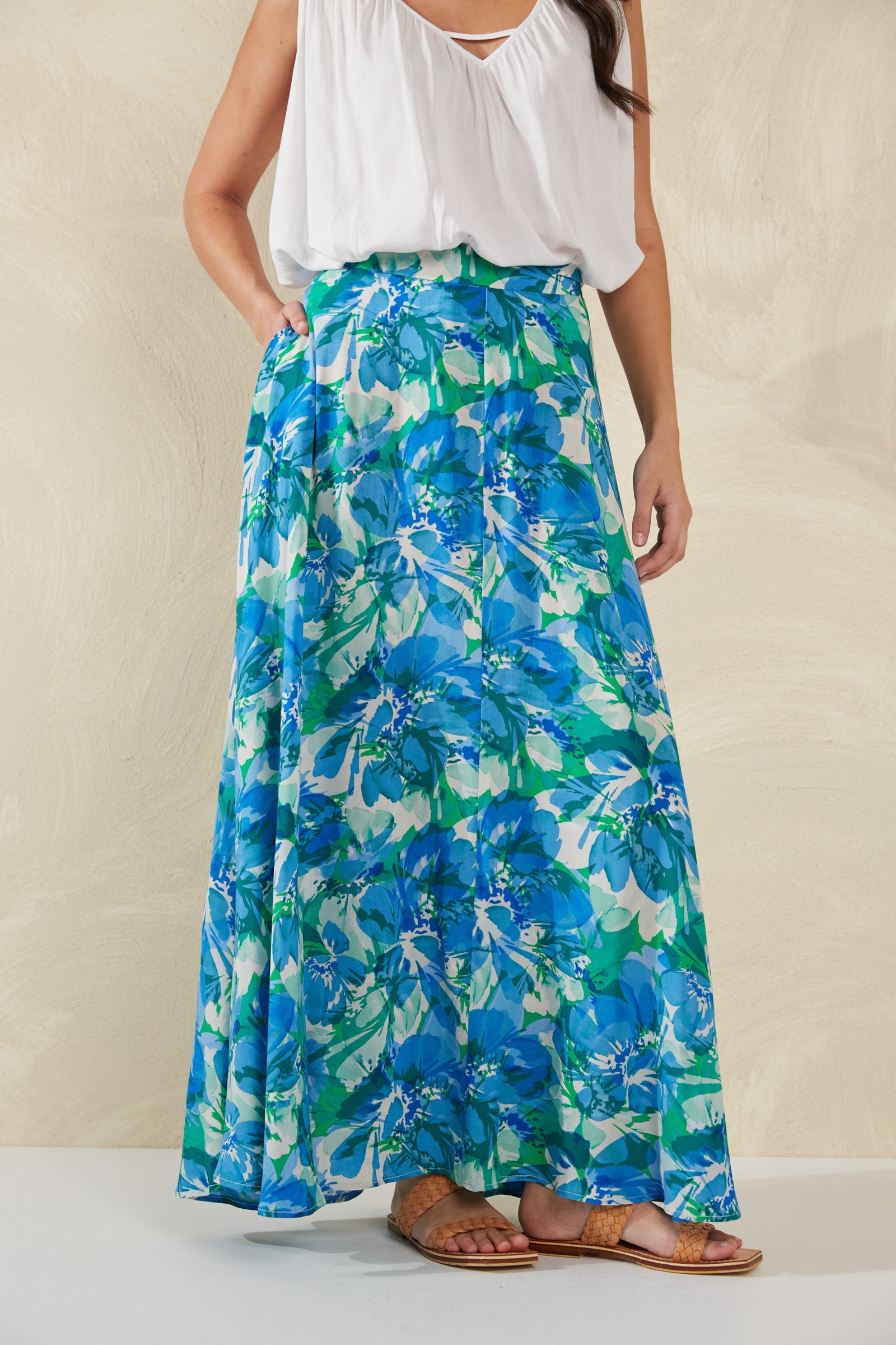 Lipari Maxi Skirt - Petali - The Haven Co