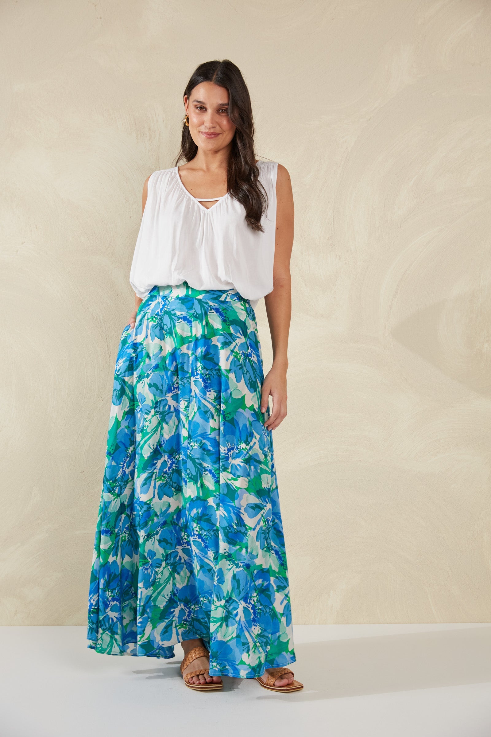 Lipari Maxi Skirt - Petali - The Haven Co