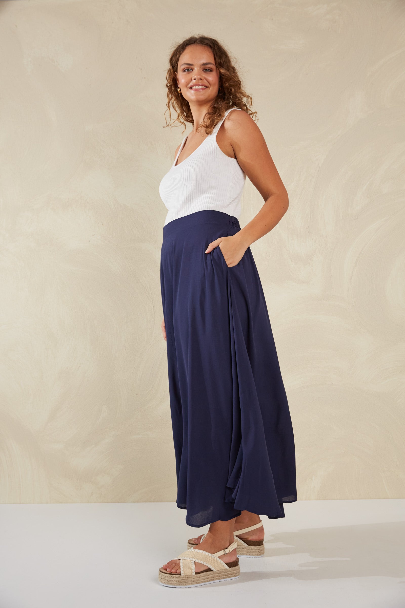 Lipari Maxi Skirt - Riviera - The Haven Co
