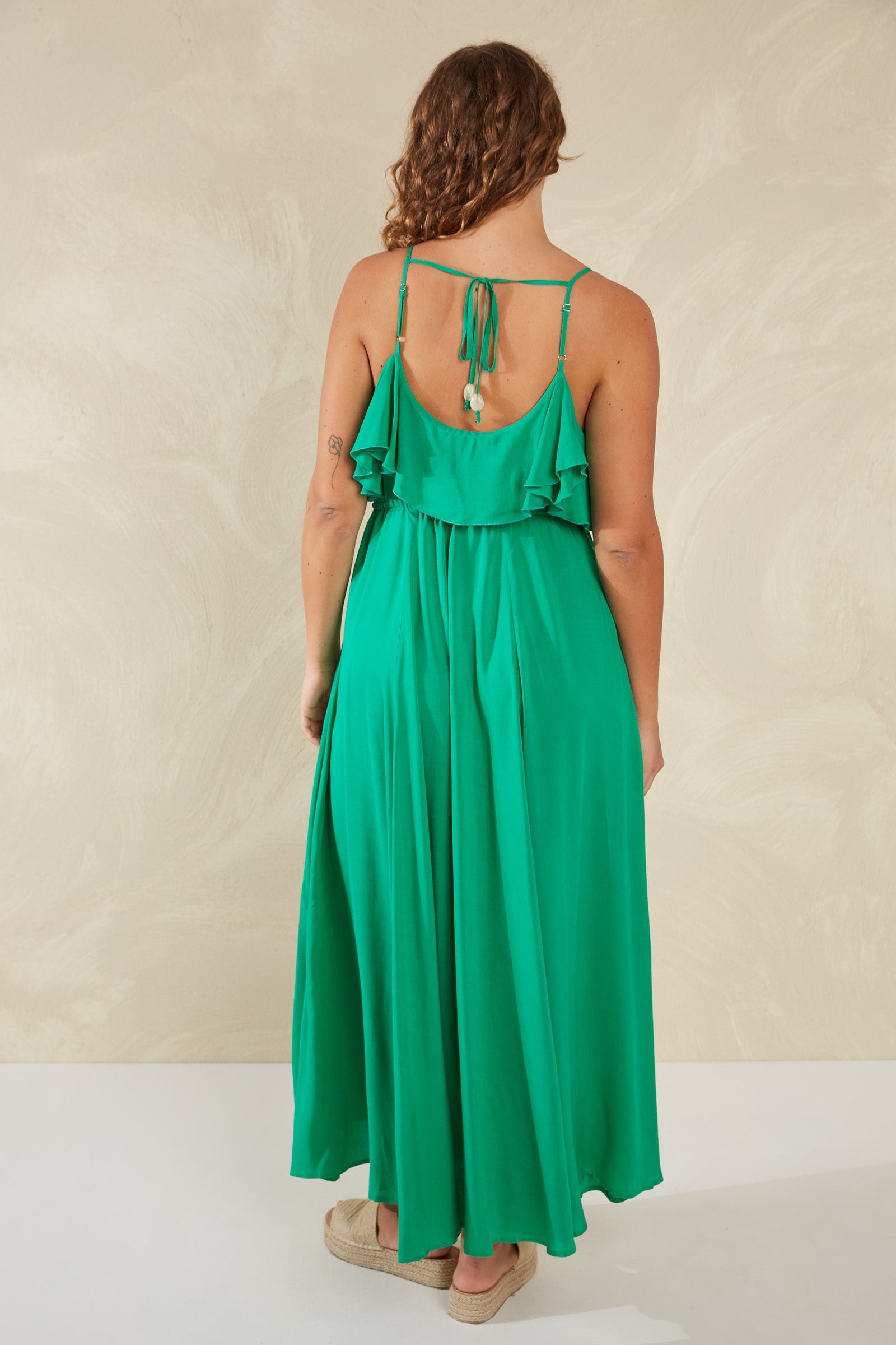 Lipari Frill Maxi - Verde - The Haven Co