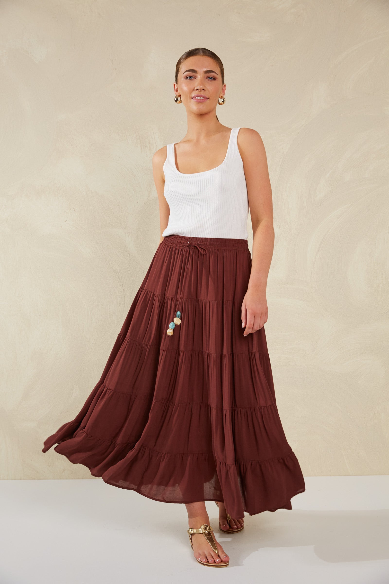 Palermo Skirt - Espresso - The Haven Co