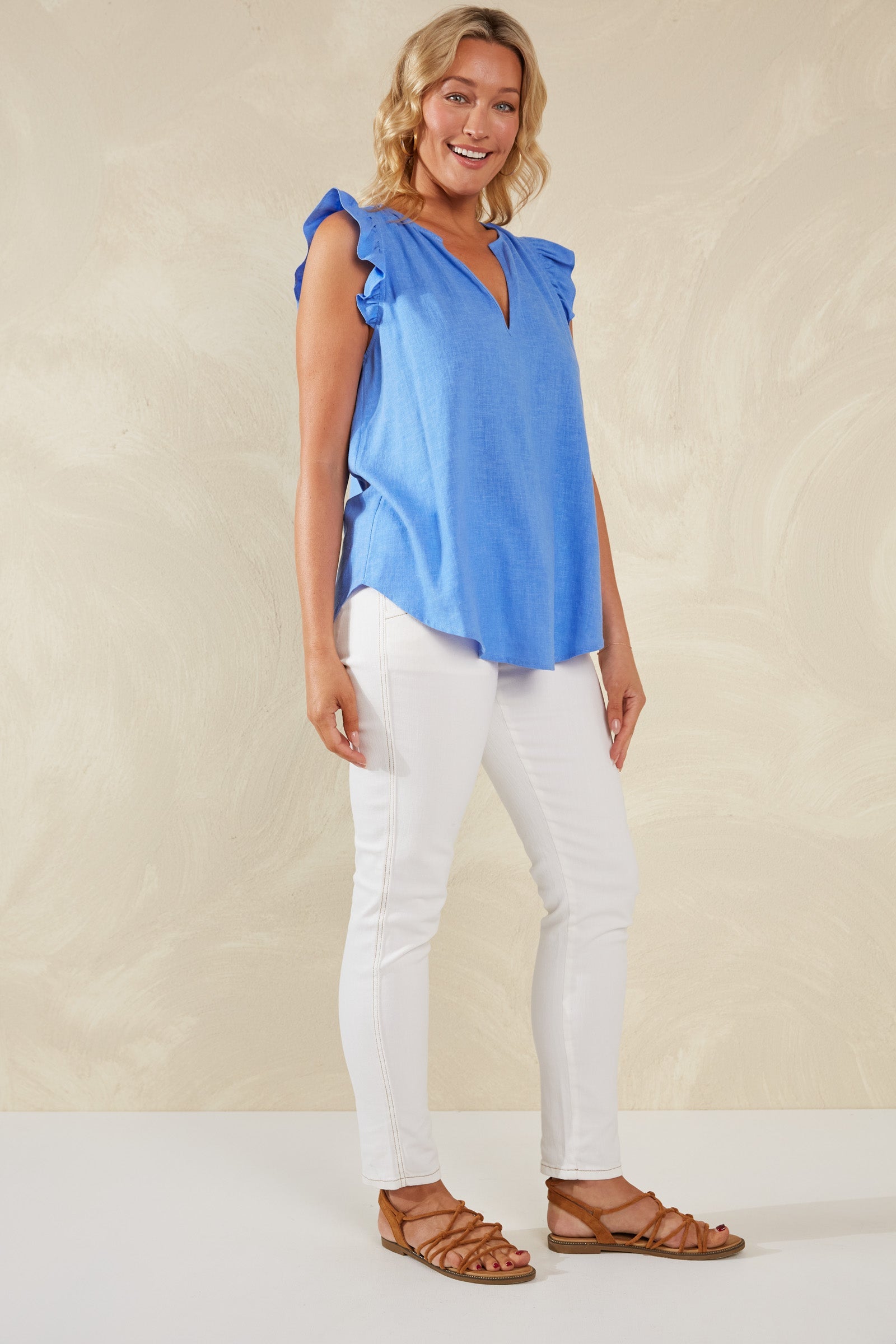 Florence Frill Tank - Coast - The Haven Co