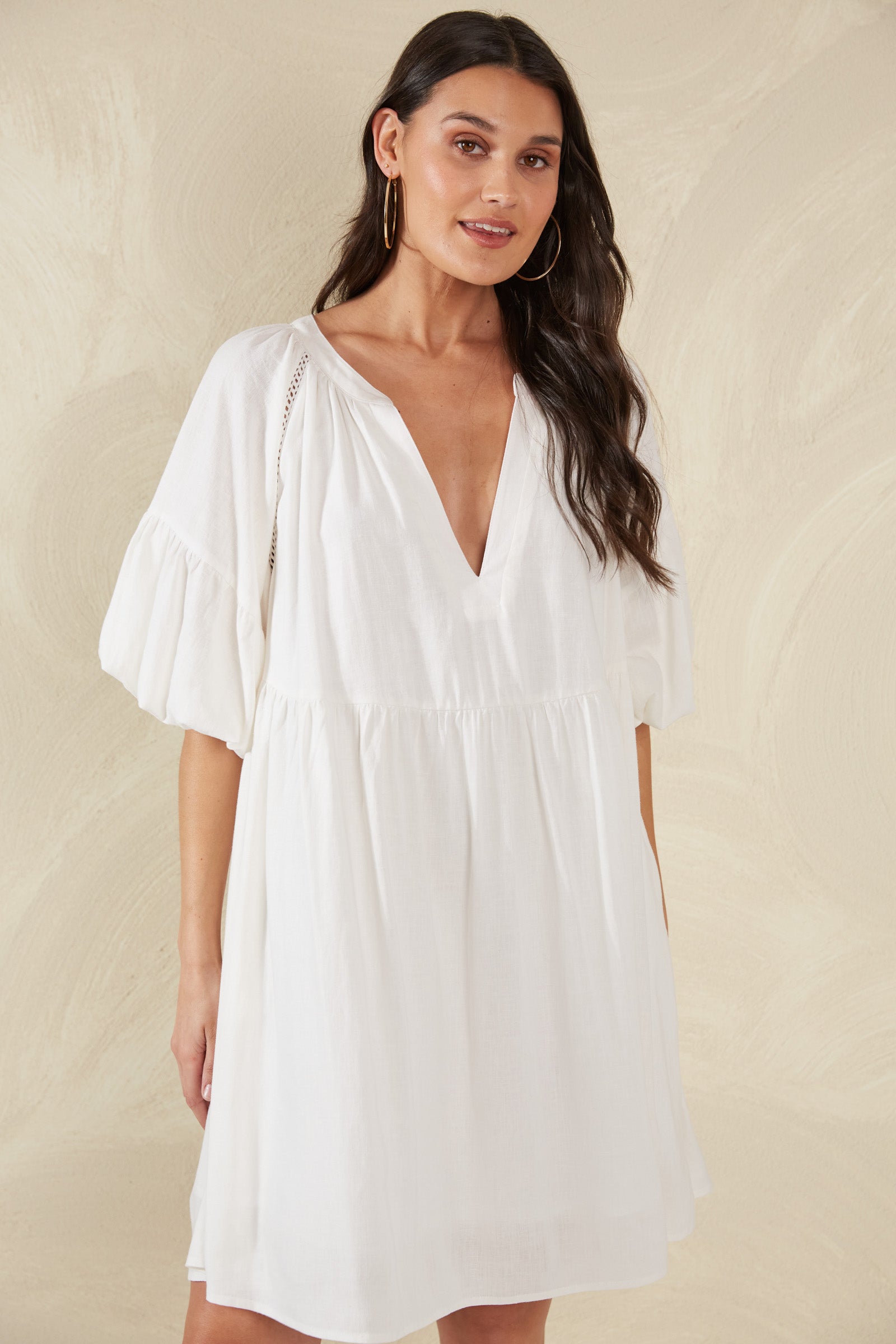 Florence Dress - Bianco - The Haven Co