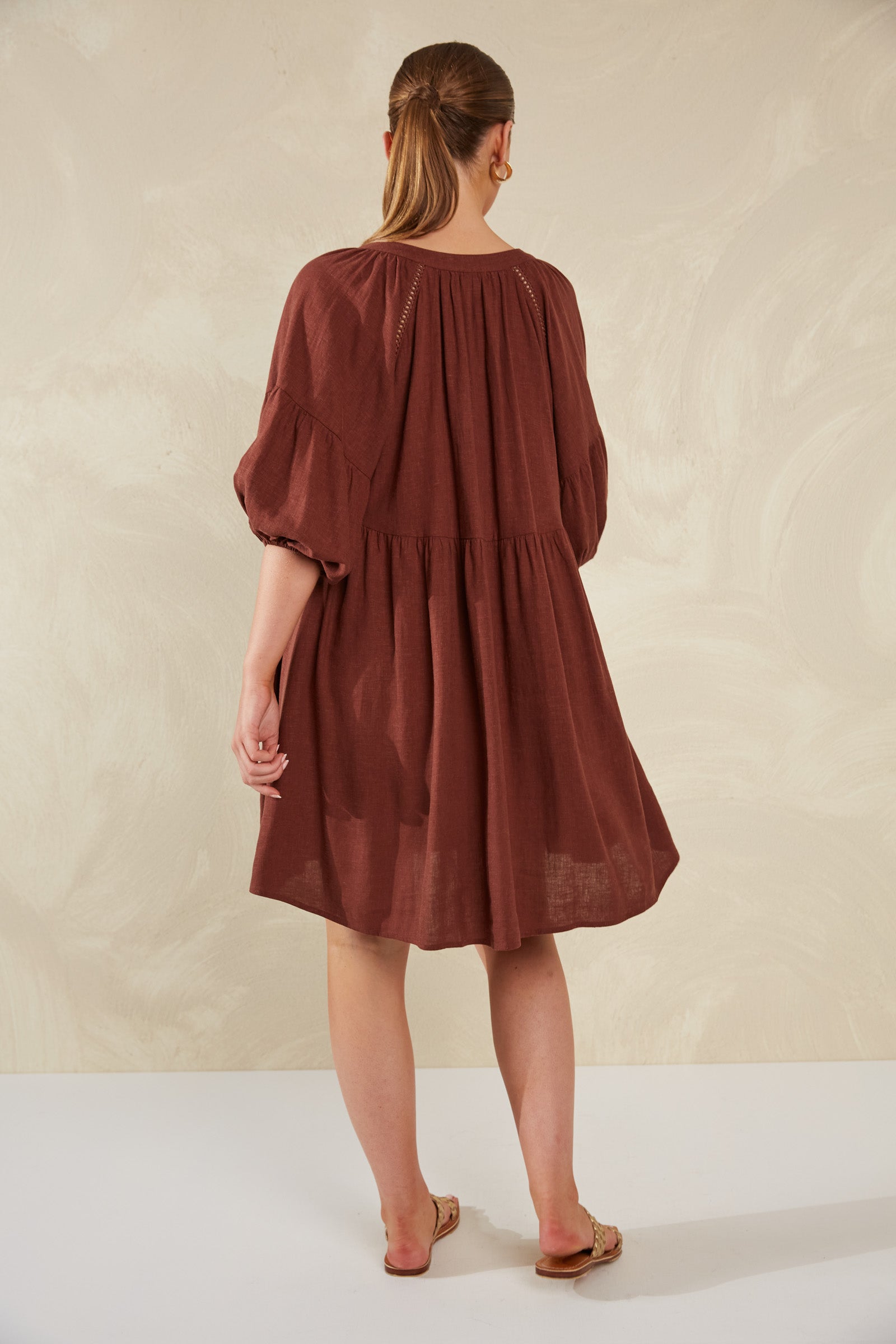 Florence Dress - Espresso - The Haven Co