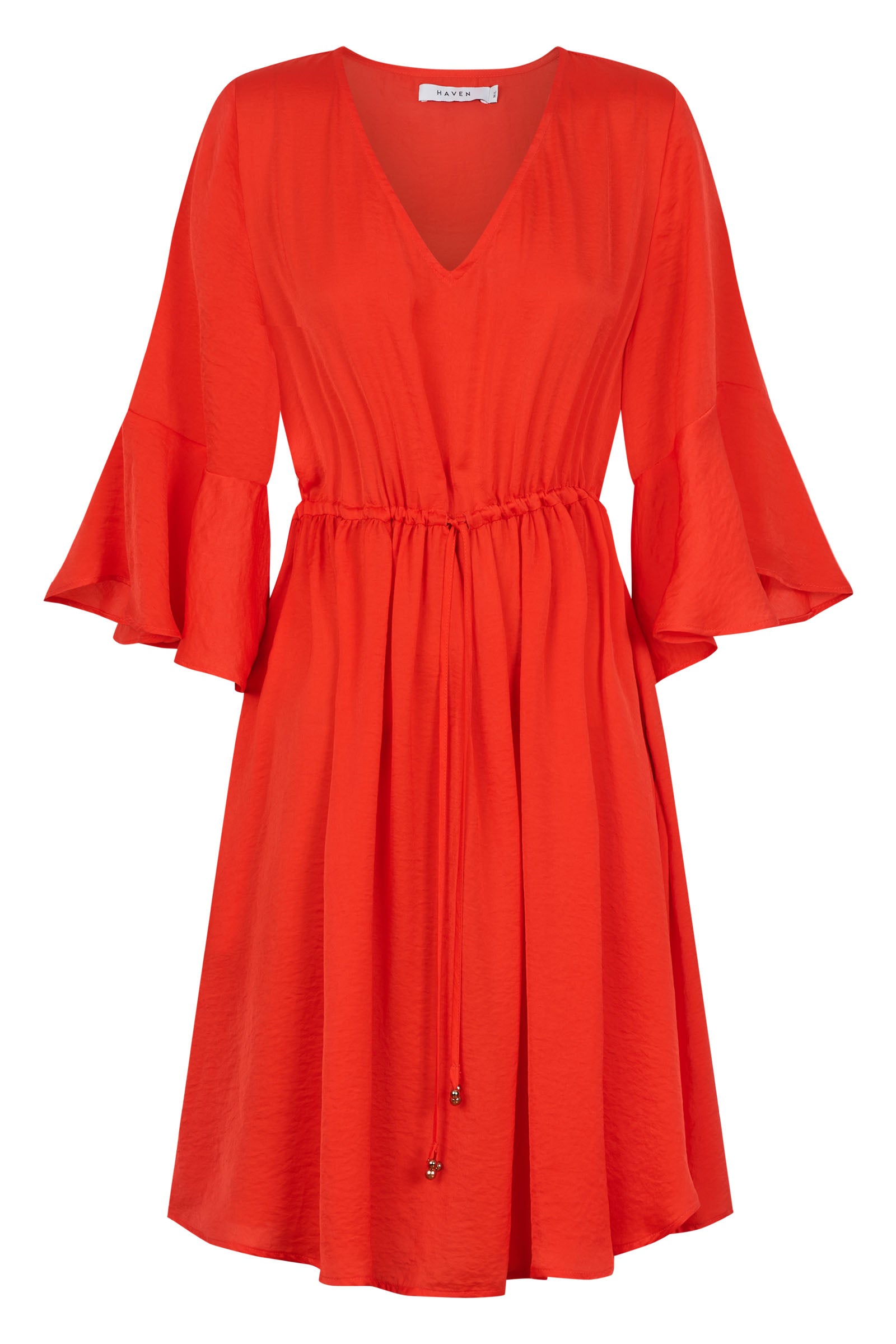 Portofino Tie Dress - Aperol - The Haven Co