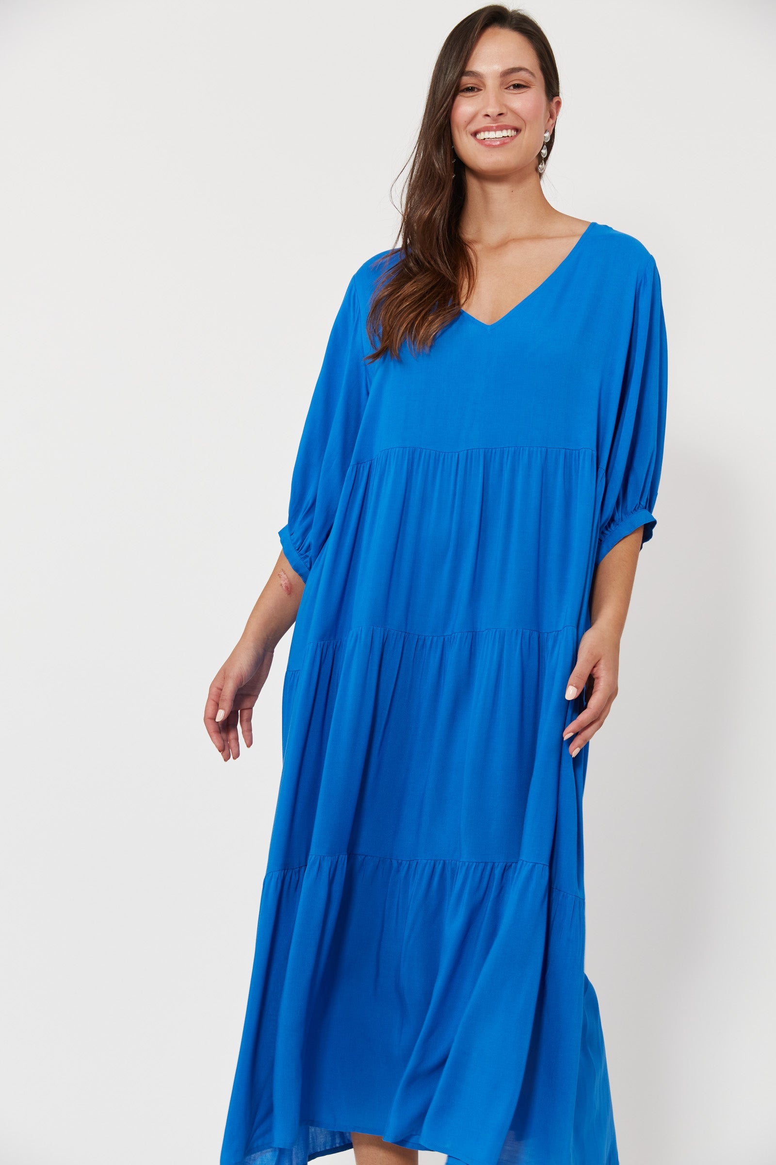 Isola Tiered Maxi Dress - Baia