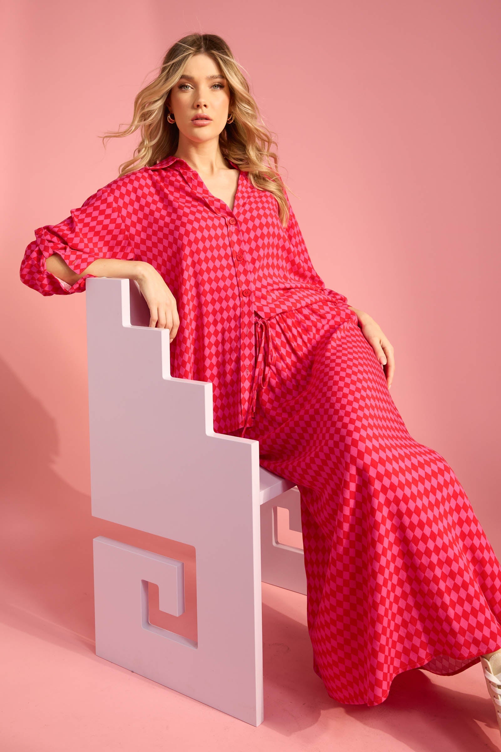 Casablanca Skirt - Chilli/Pink