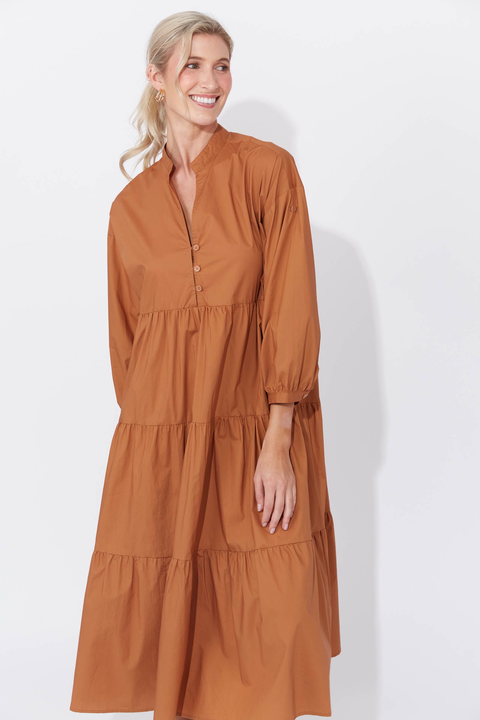 Phoenix Tiered Dress - Dune
