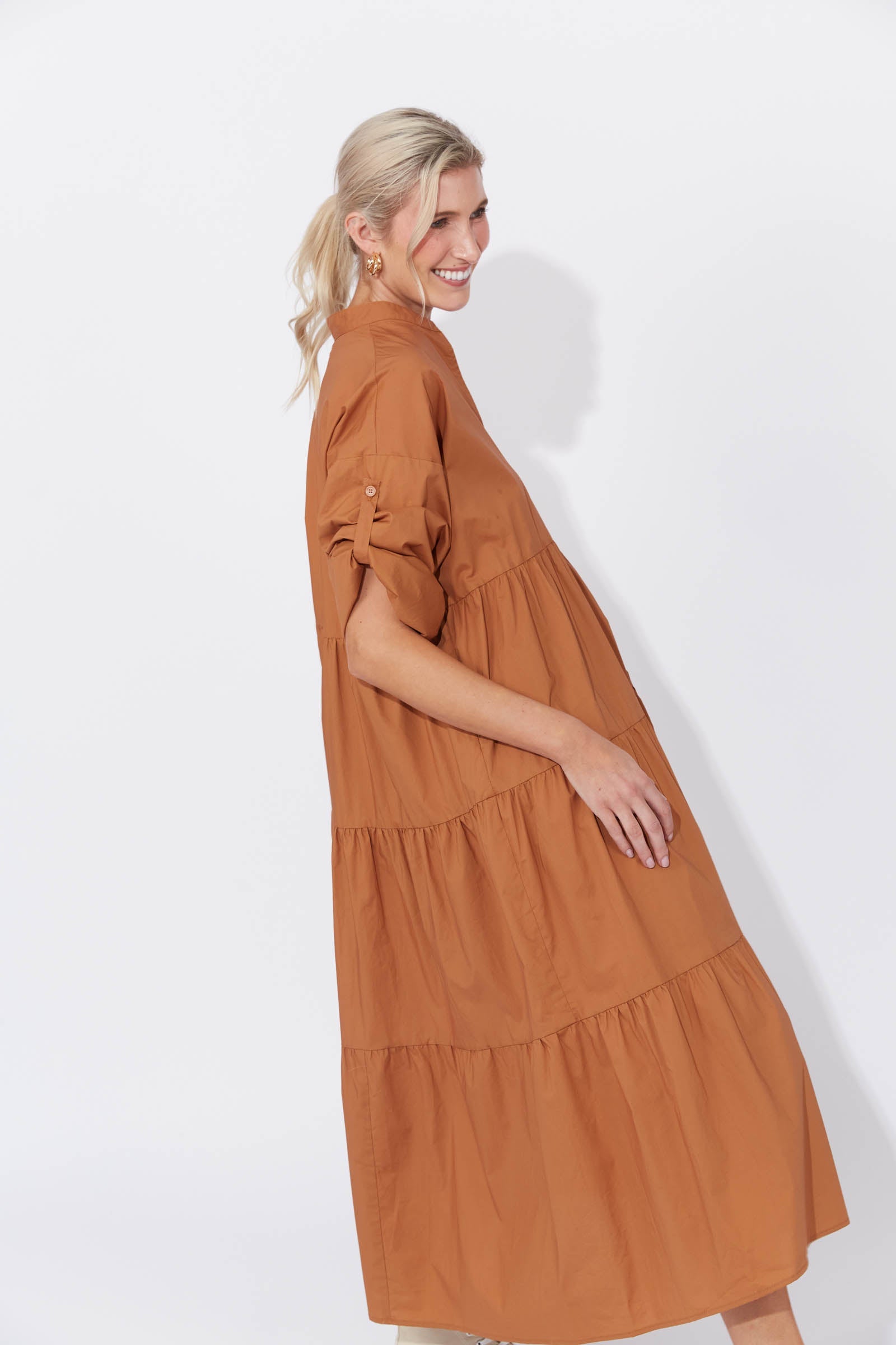 Phoenix Tiered Dress - Dune