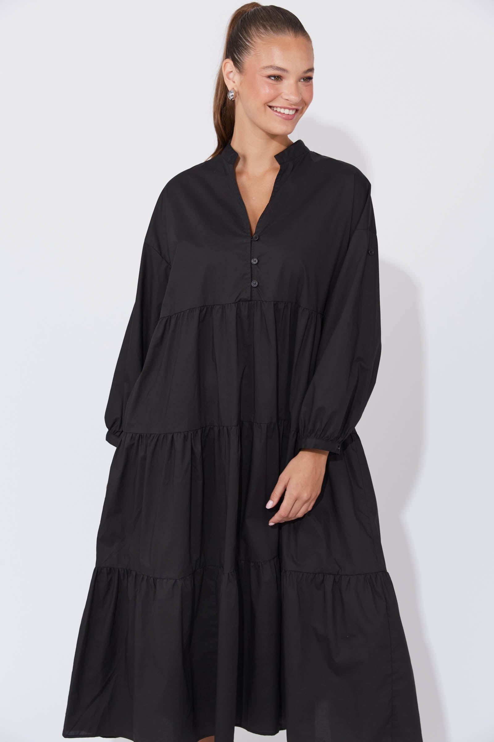 Phoenix Tiered Dress - Kohl