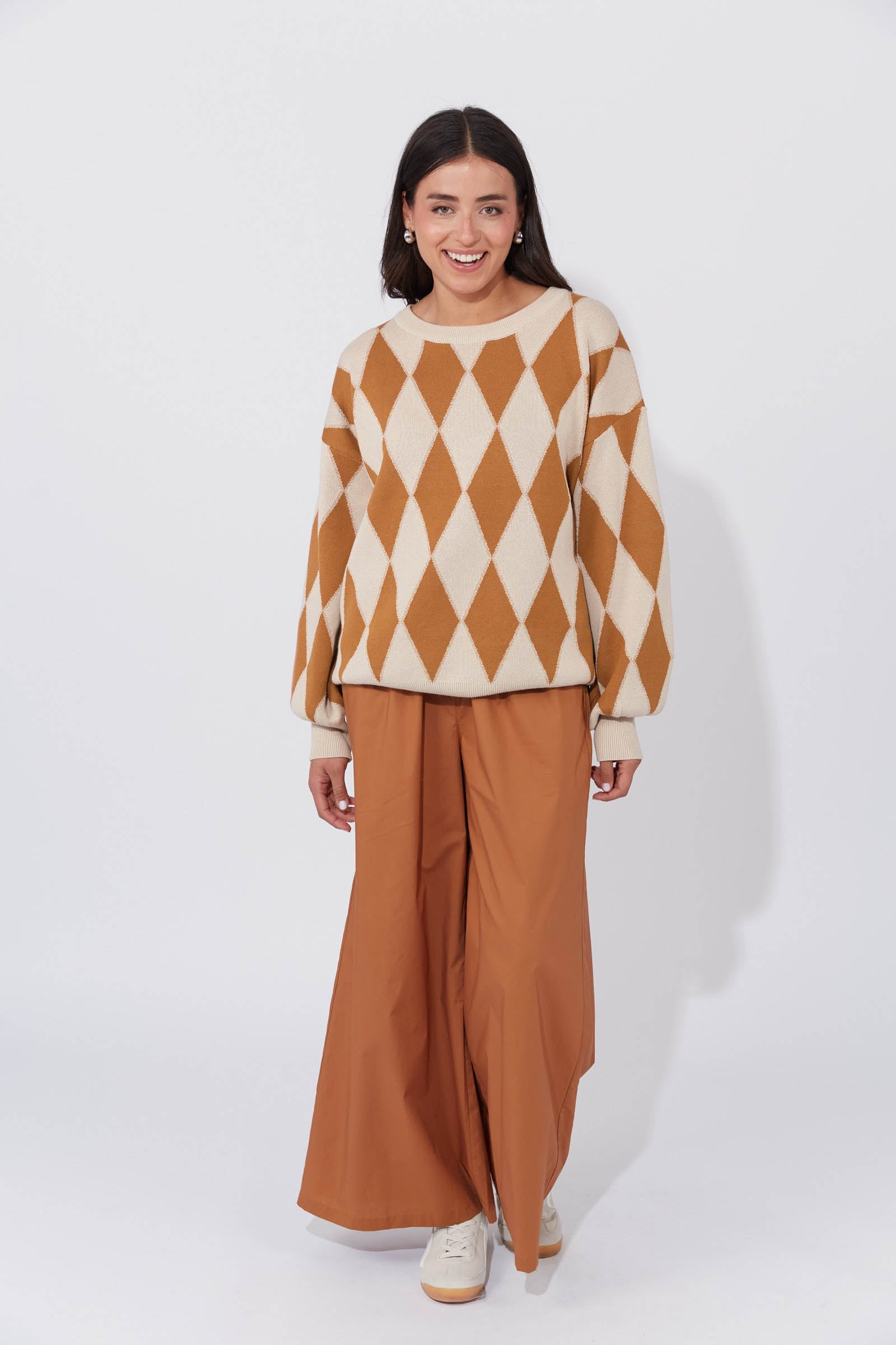 Casablanca Lurex Jumper - Sand/Dune