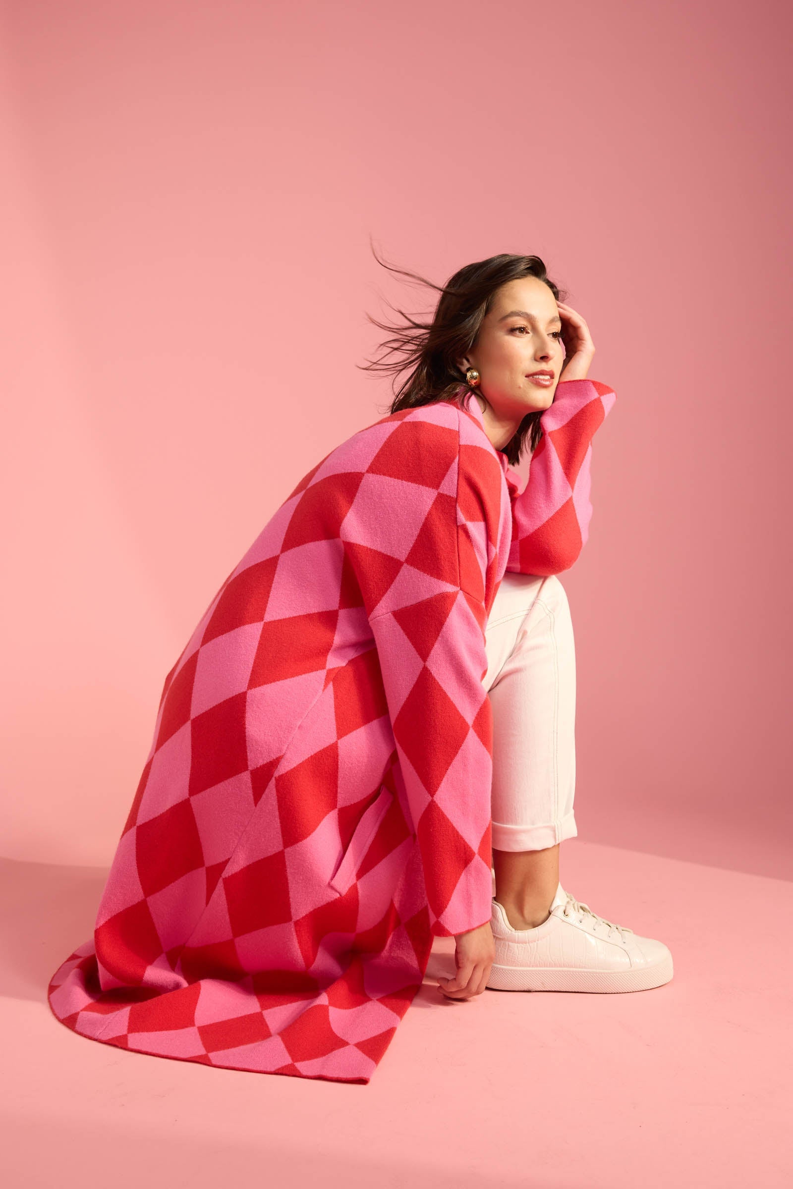 Casablanca Cardigan - Chilli/Pink