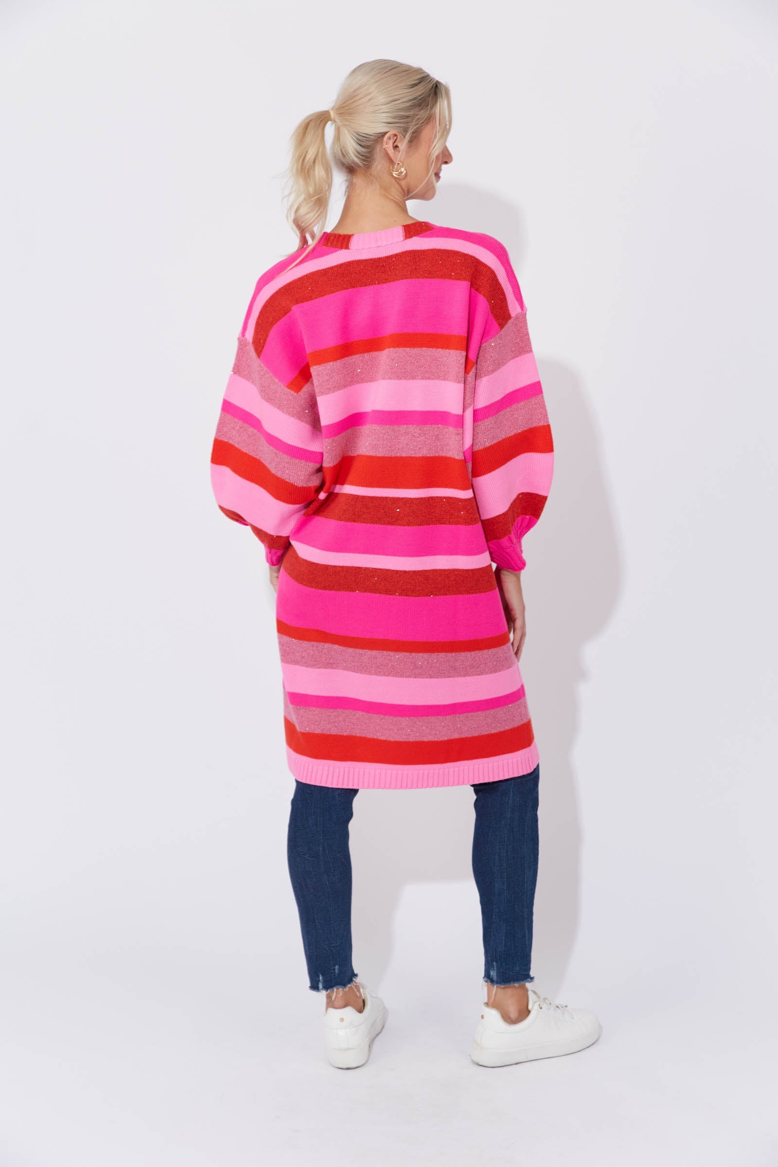 Yuma Cardigan - Chilli/Pink
