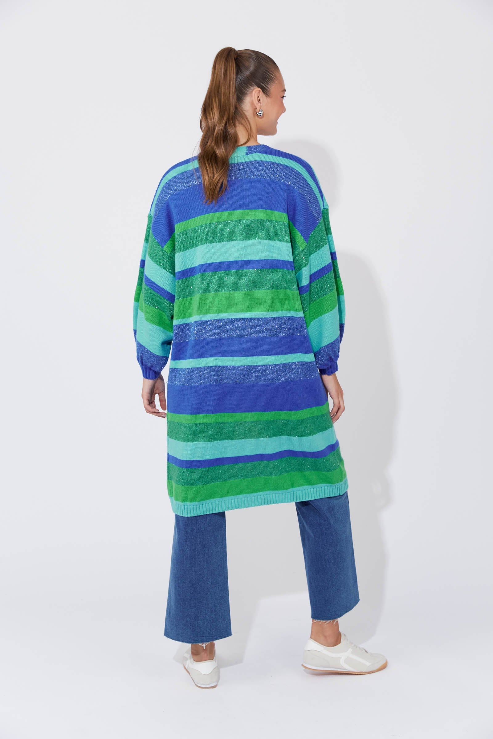 Yuma Cardigan - Blue/Oasis