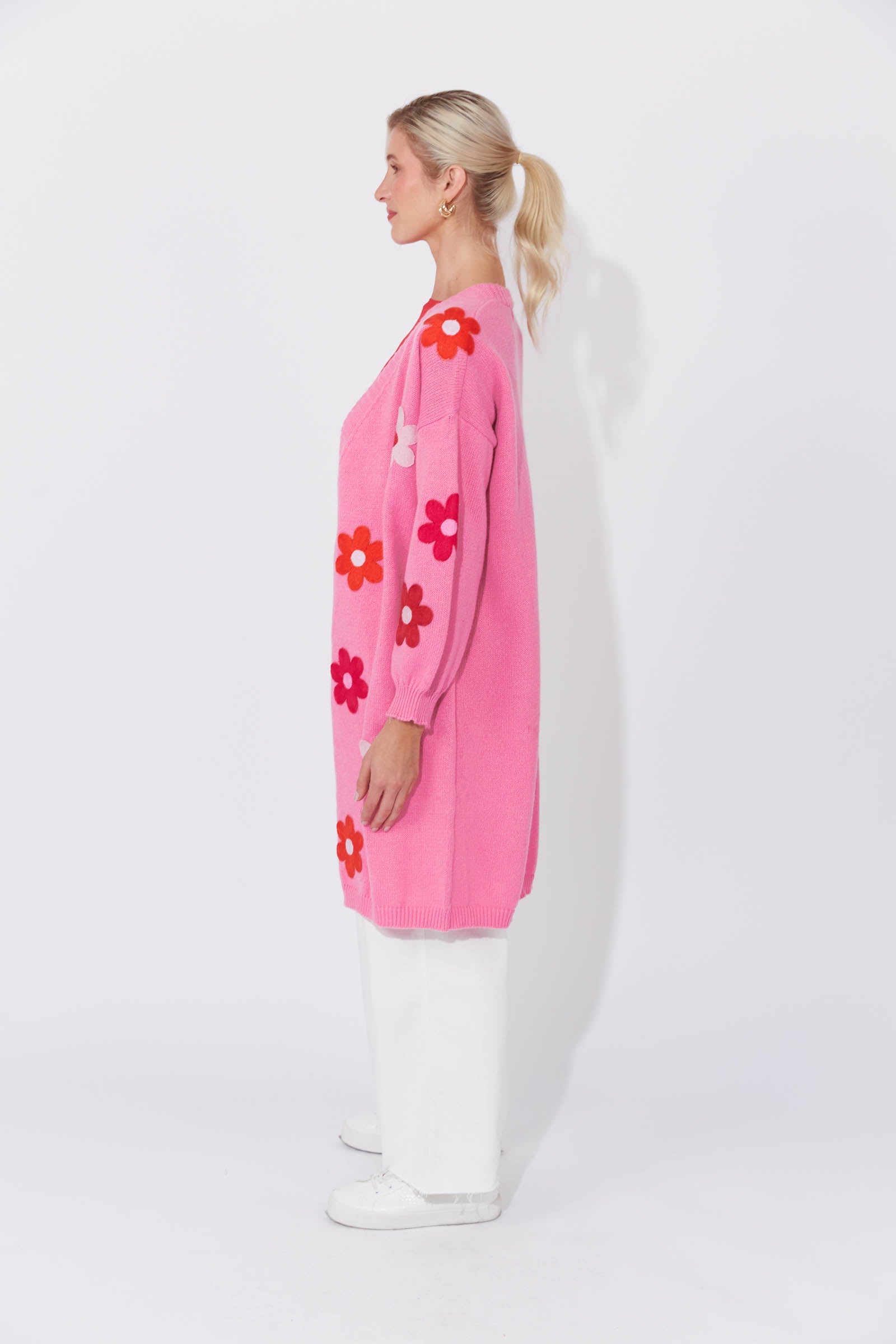 Delphi Cardigan - Chilli/Pink