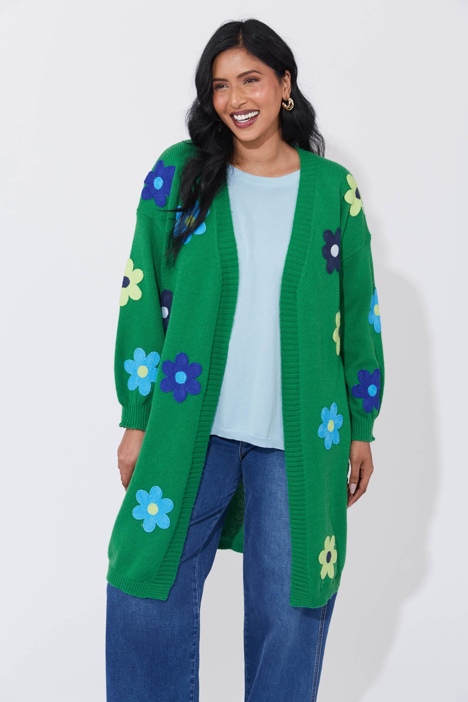 Delphi Cardigan - Blue/Oasis