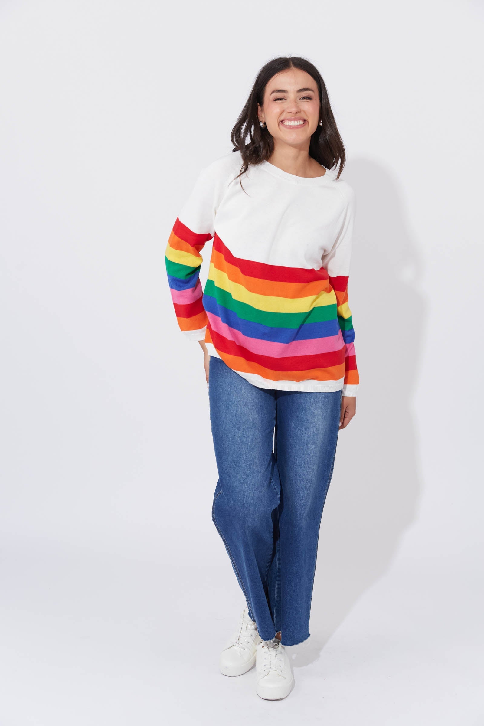 Florida Stripe Jumper - Rainbow