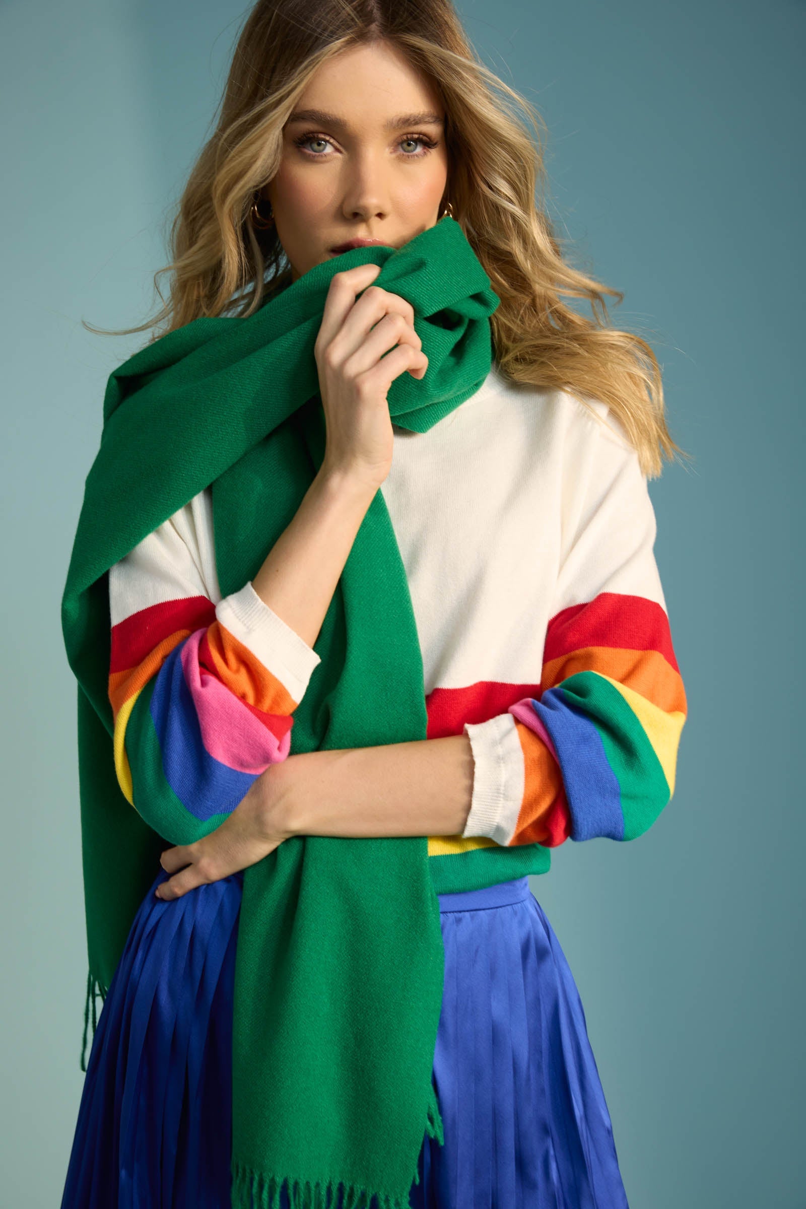 Florida Stripe Jumper - Rainbow