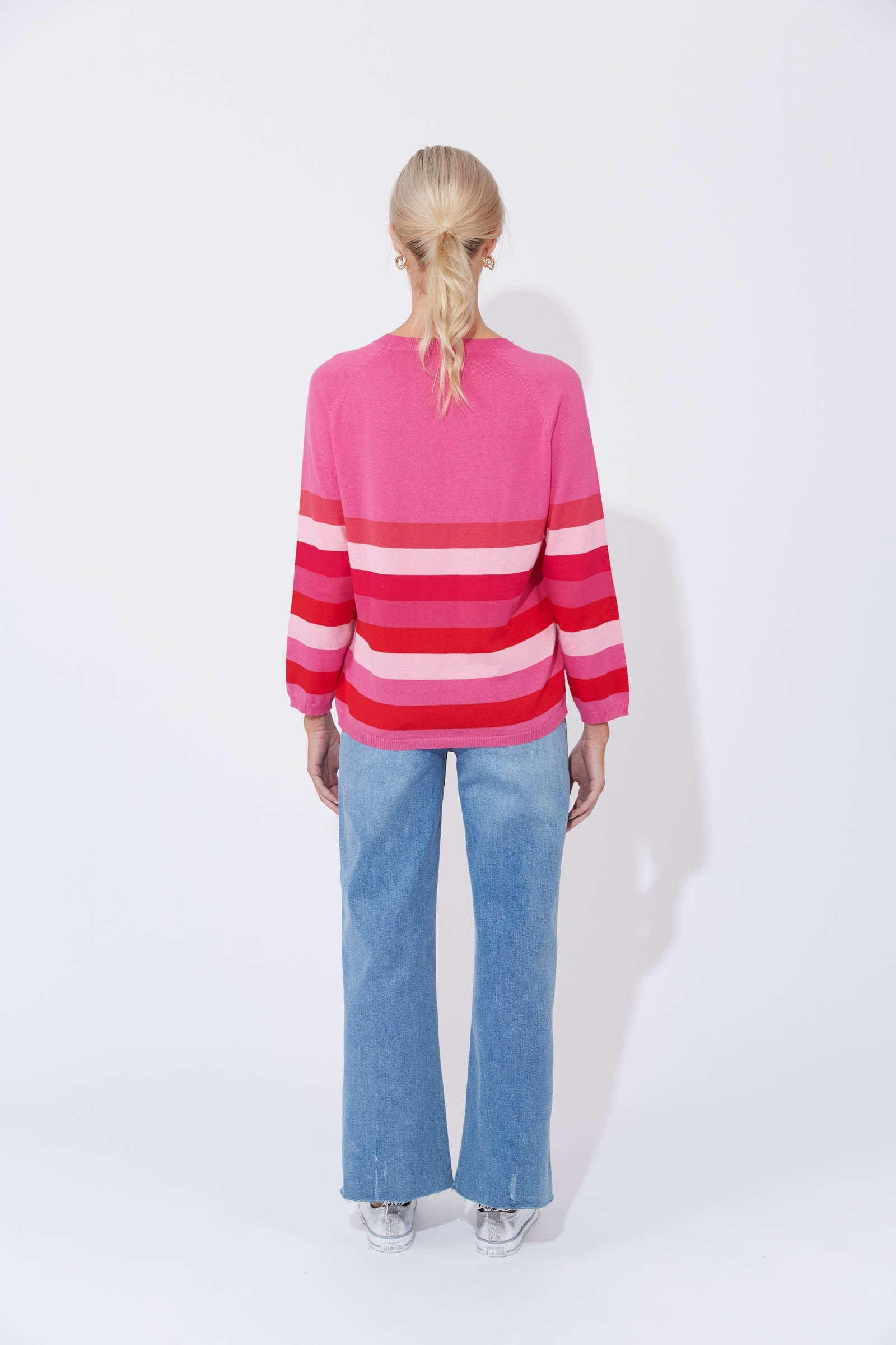 Florida Stripe Jumper - Pink