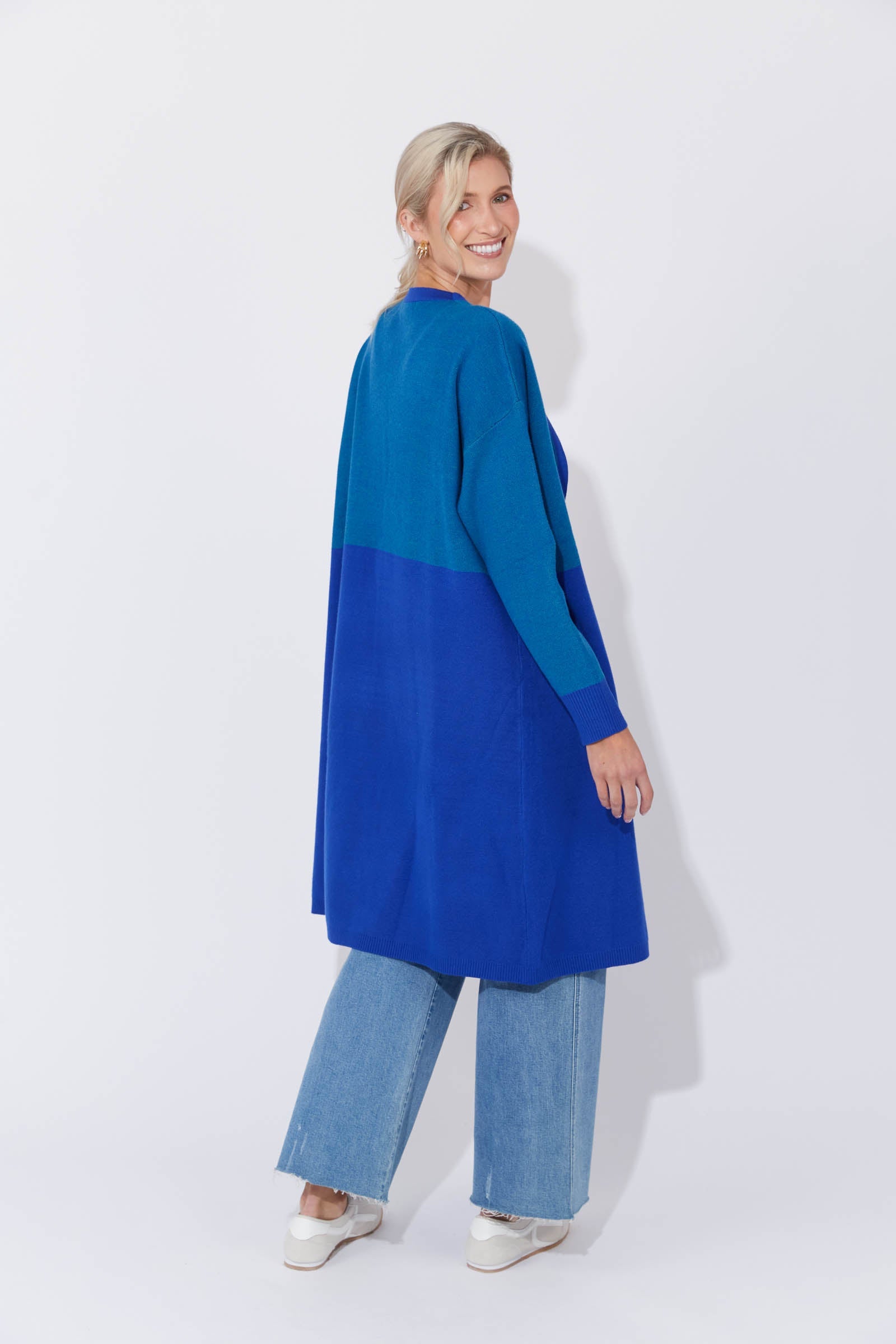 Cyprus Cardigan - Blue/Oasis