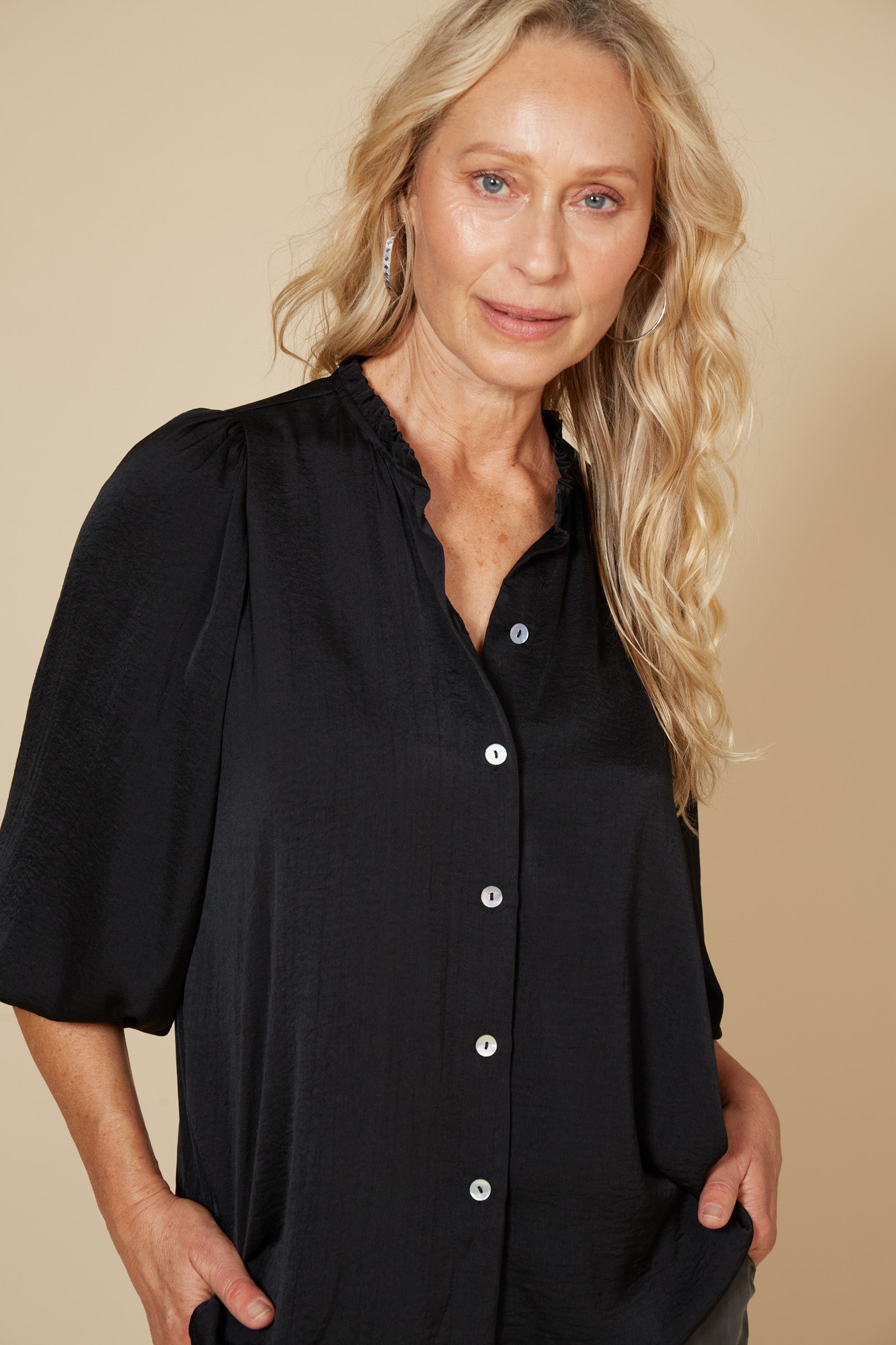 Winona Blouse - Ebony