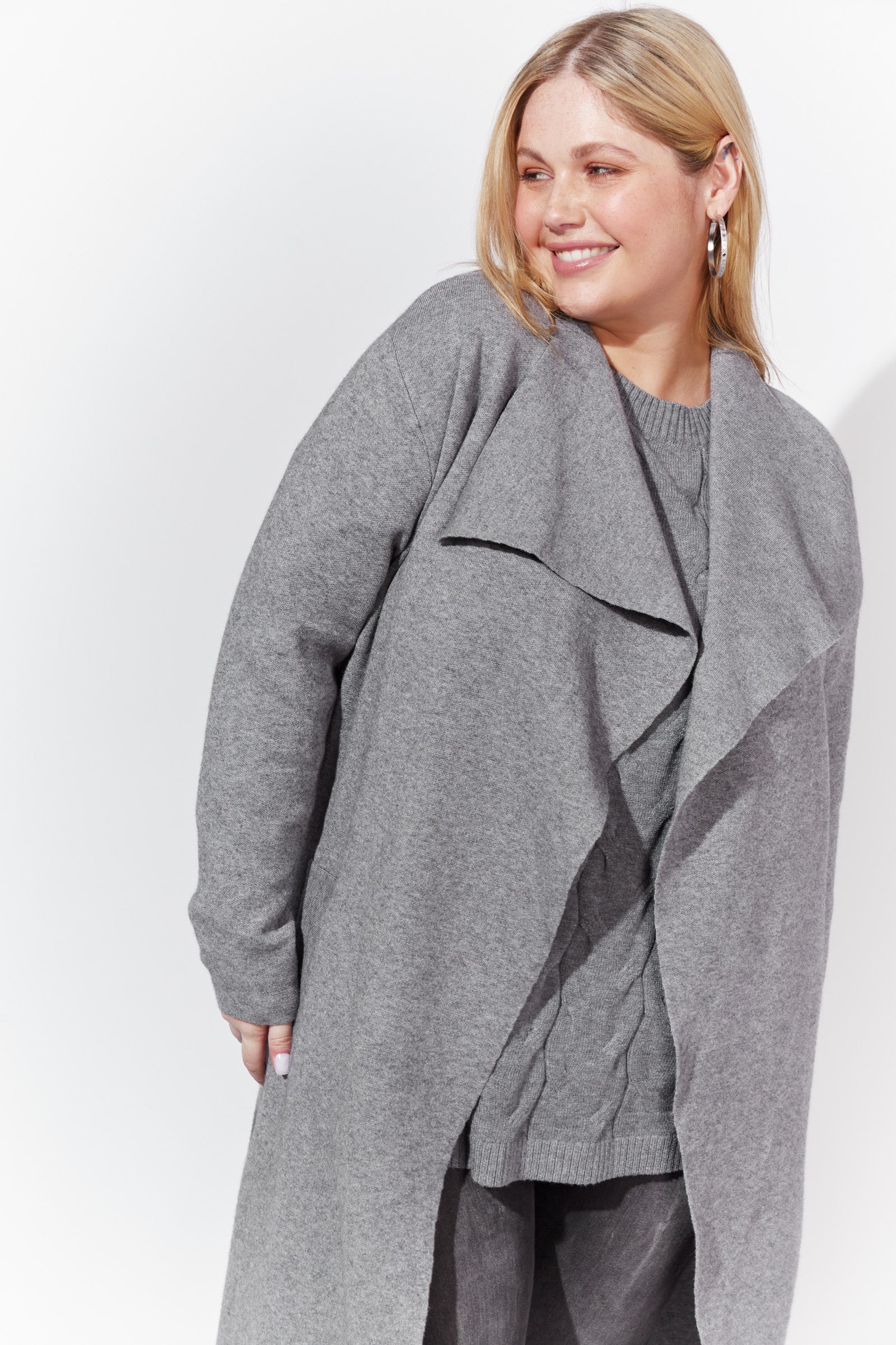 Tivoli Long Cardigan - Nickel