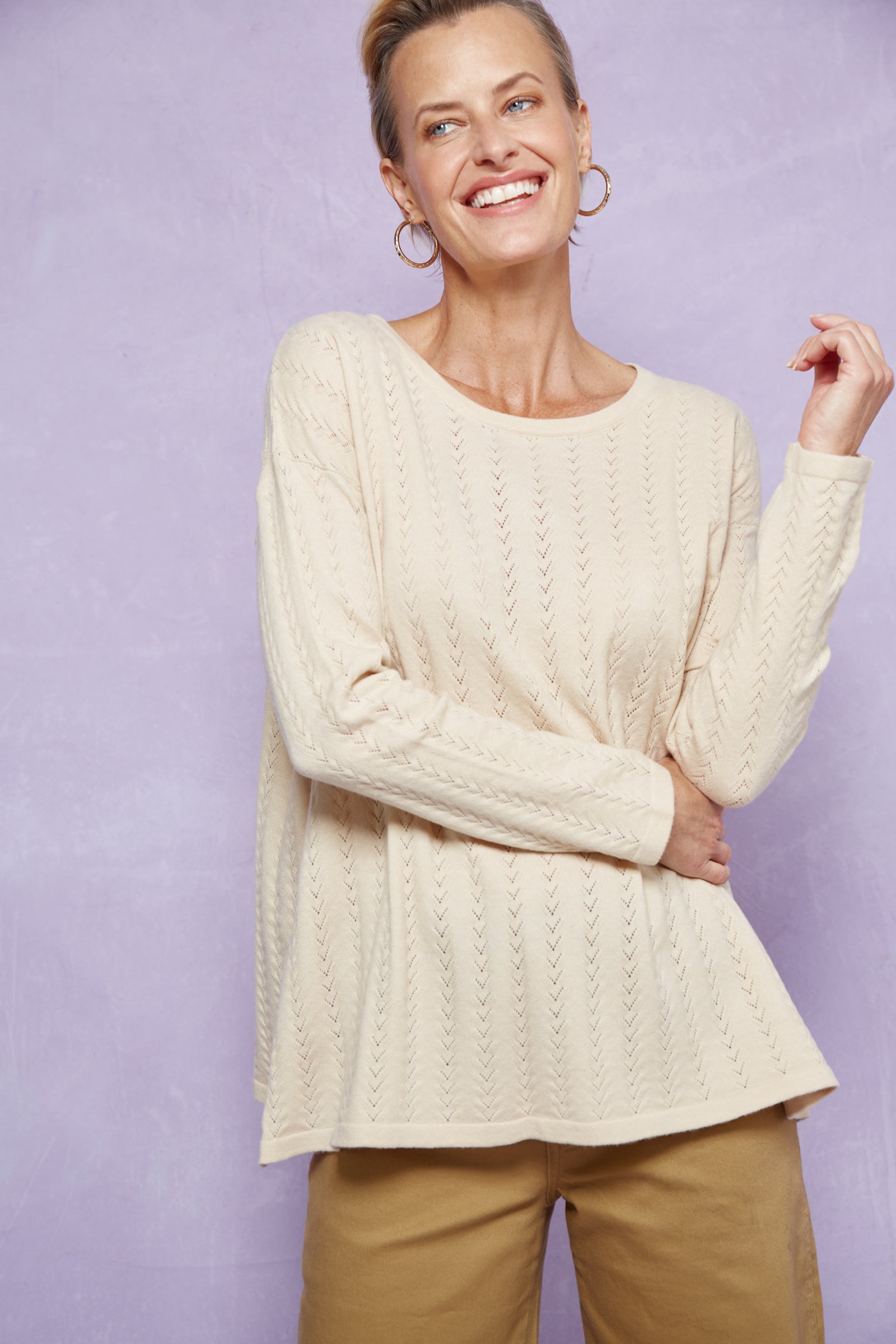 Thalia Jumper - Vanilla