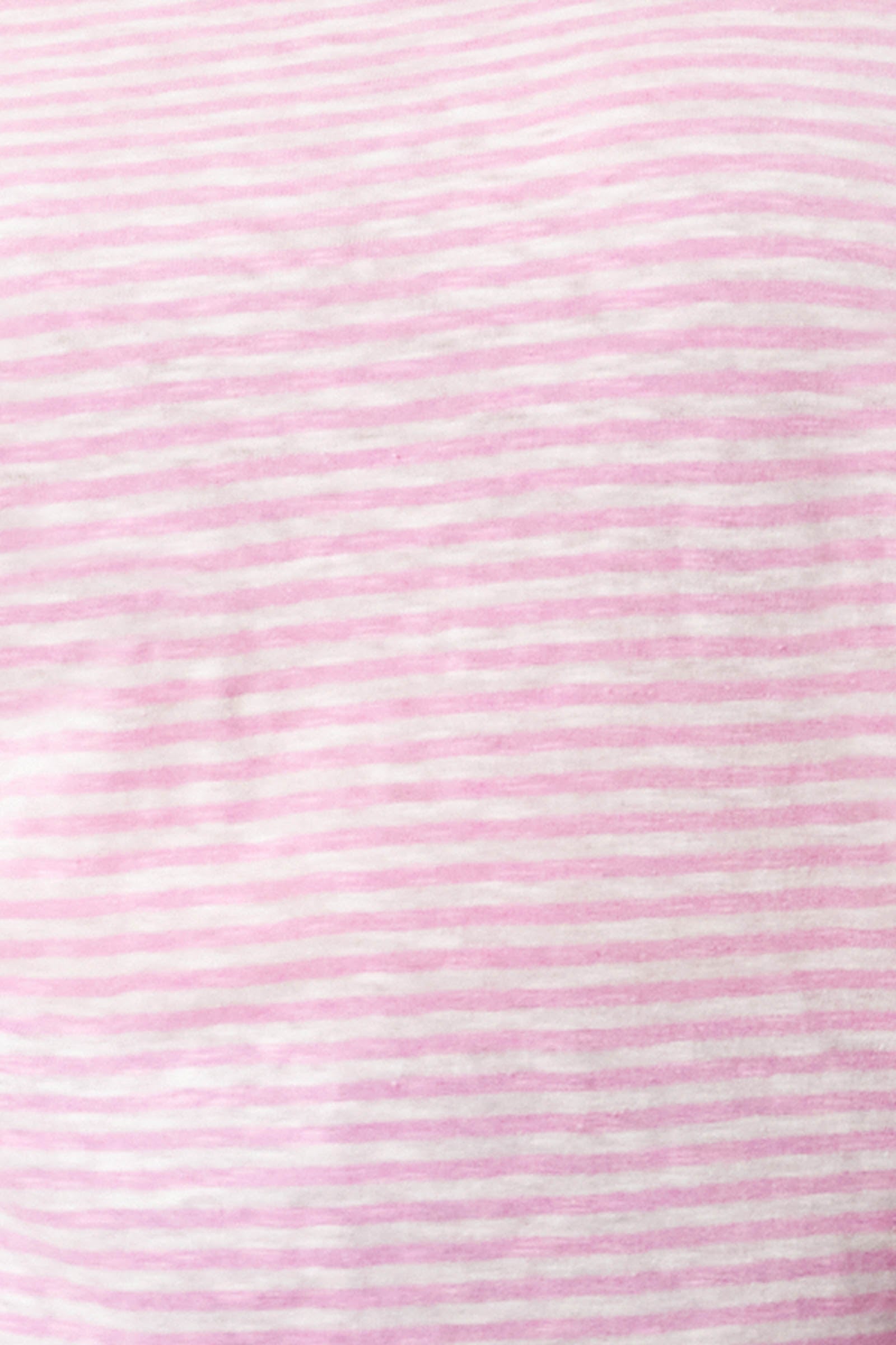 Tisane Stripe Tshirt - Peony - Isle of Mine Clothing - Top Tshirt 3/4 Sleeve