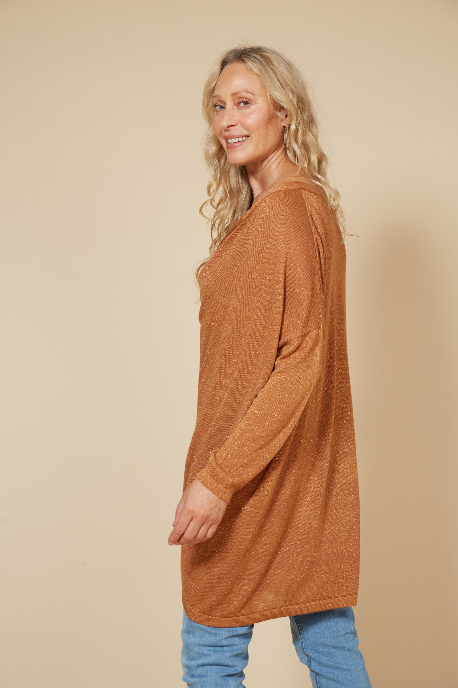 Tyra Cowl Knit - Caramel