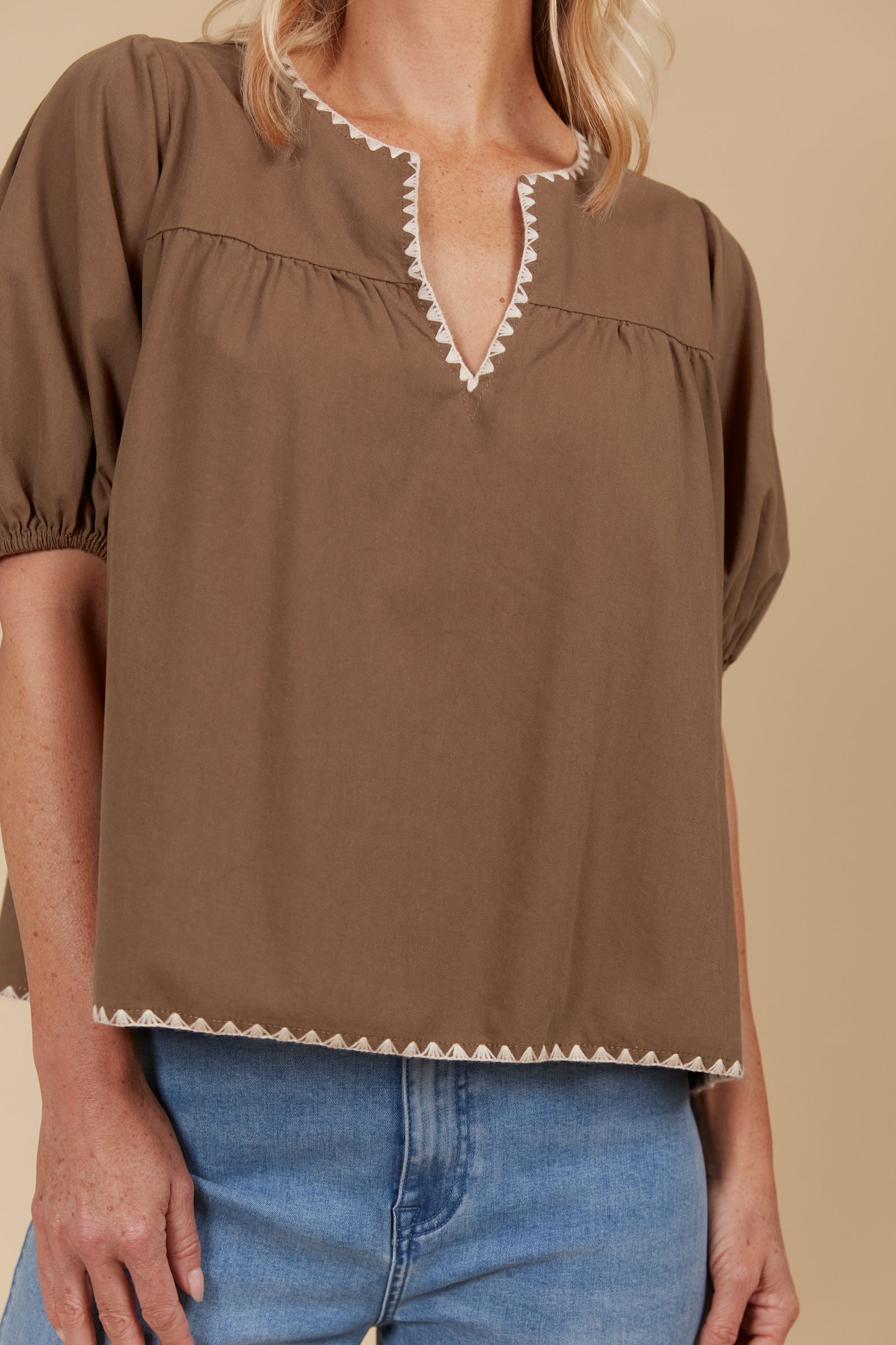 Freya Top - Toffee