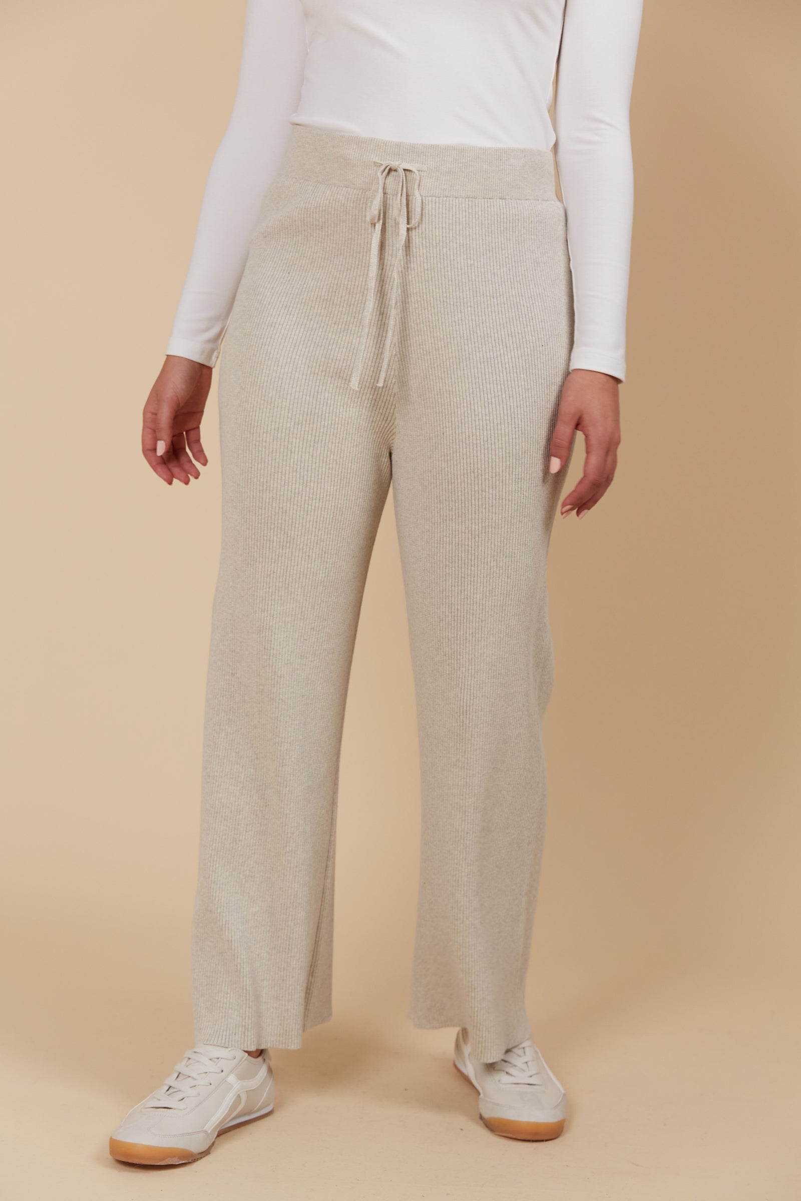 Tala Knit Pant - Canvas