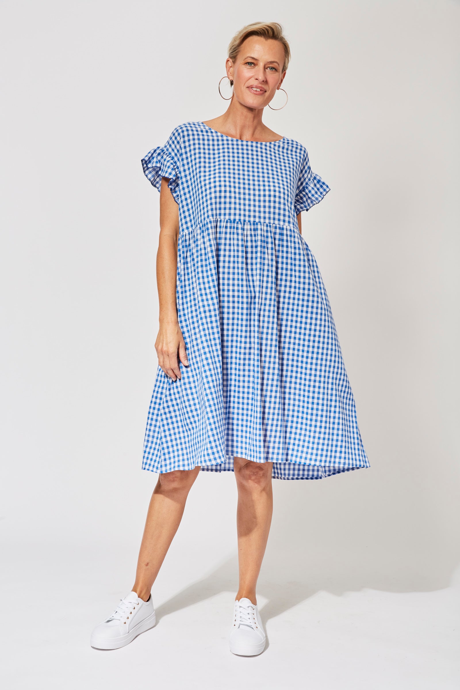 Rio Frill Dress - Cobalt