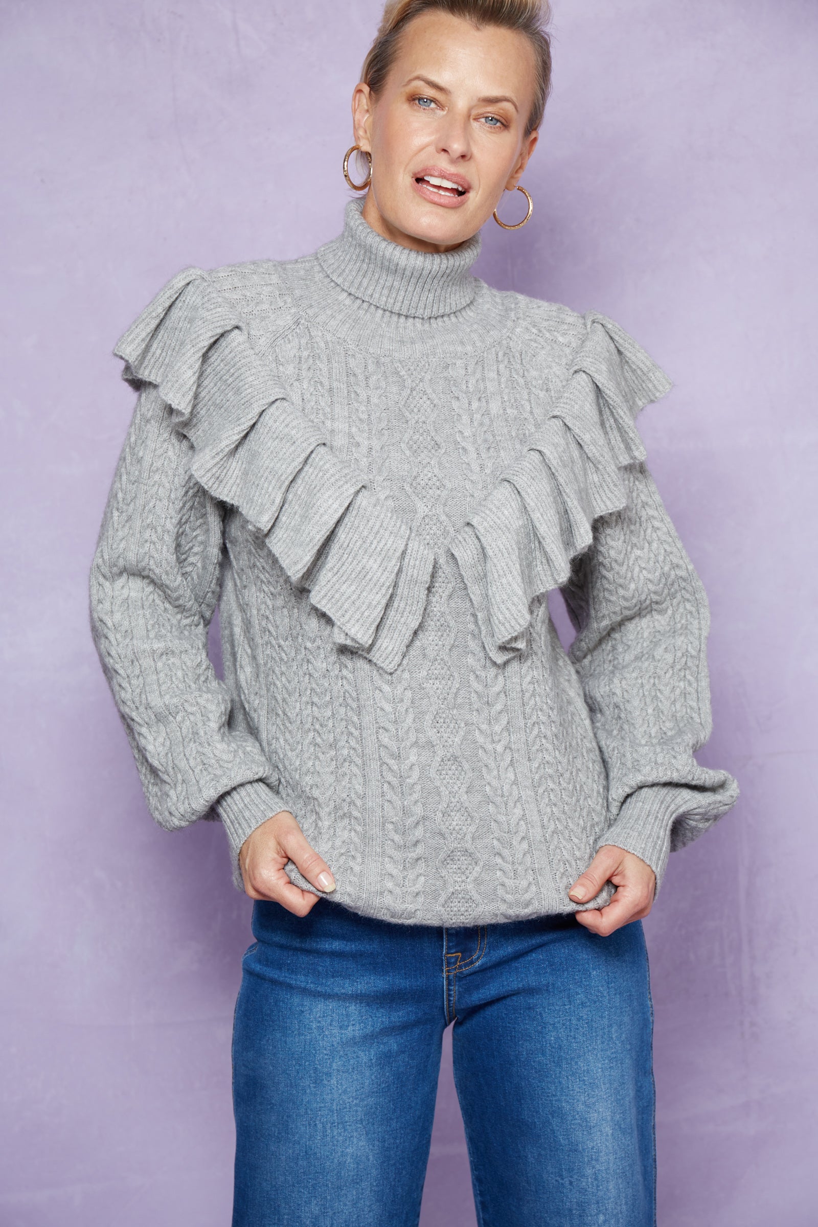 Romy Ruffle Knit - Marle