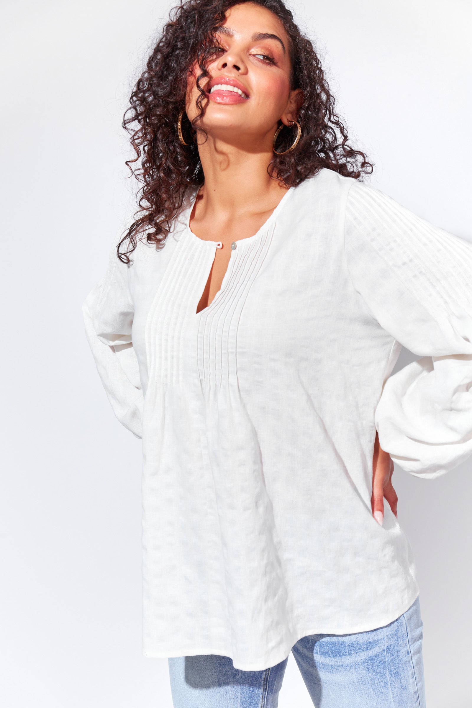 Oslo Blouse - Snow