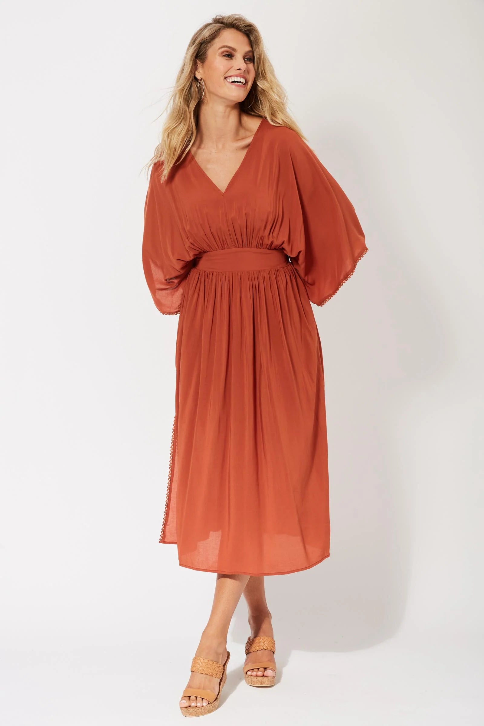 Saba Batwing Maxi - Rust