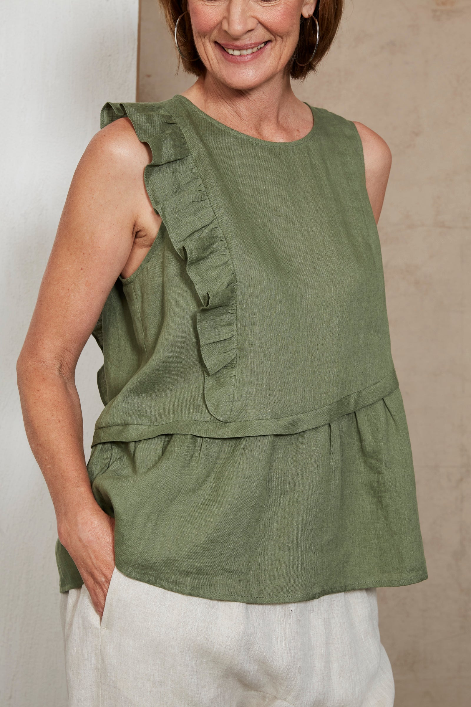 Indica Frill Tank - Fern