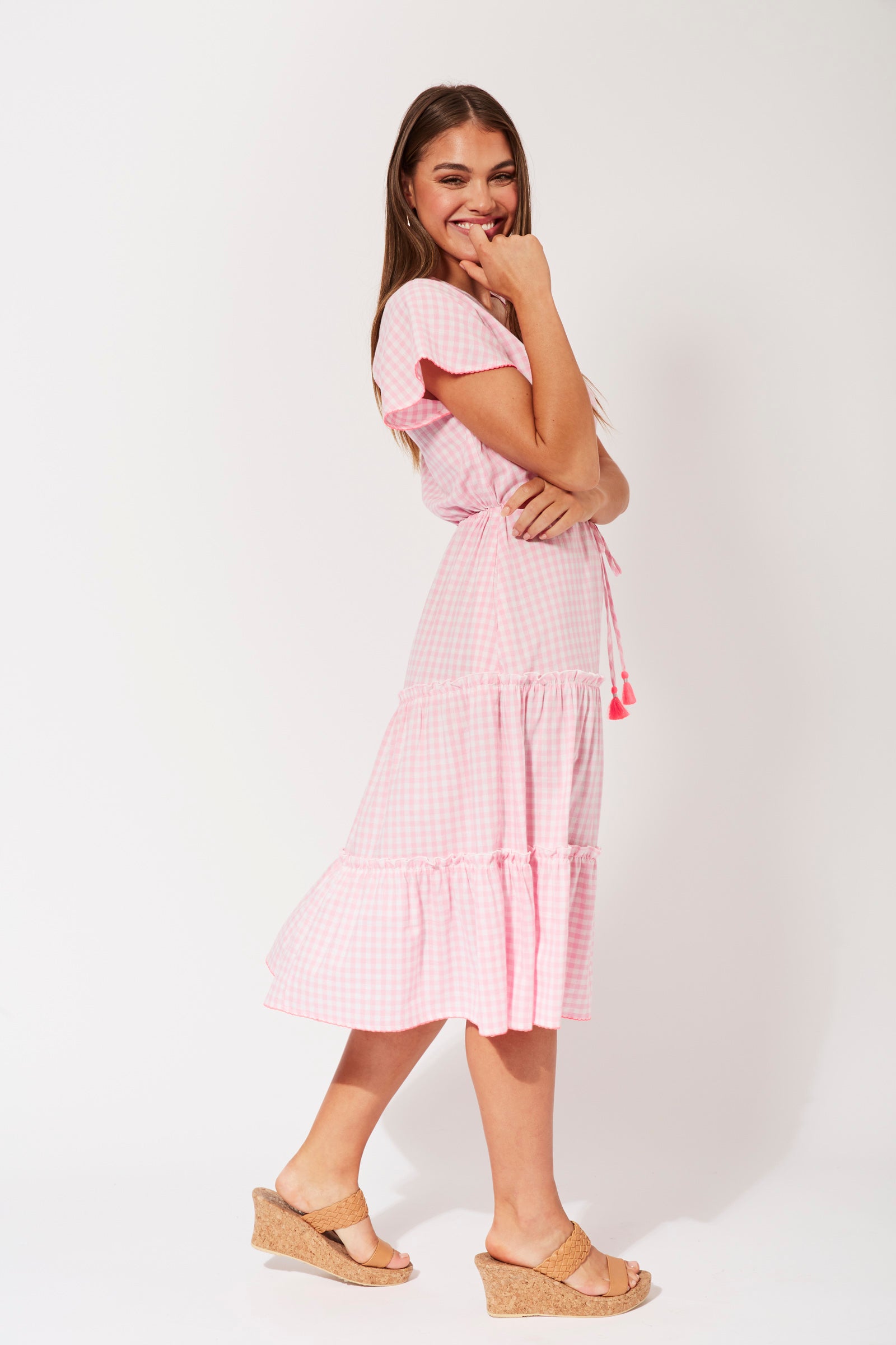 Rio Drawstring Dress - Blossom