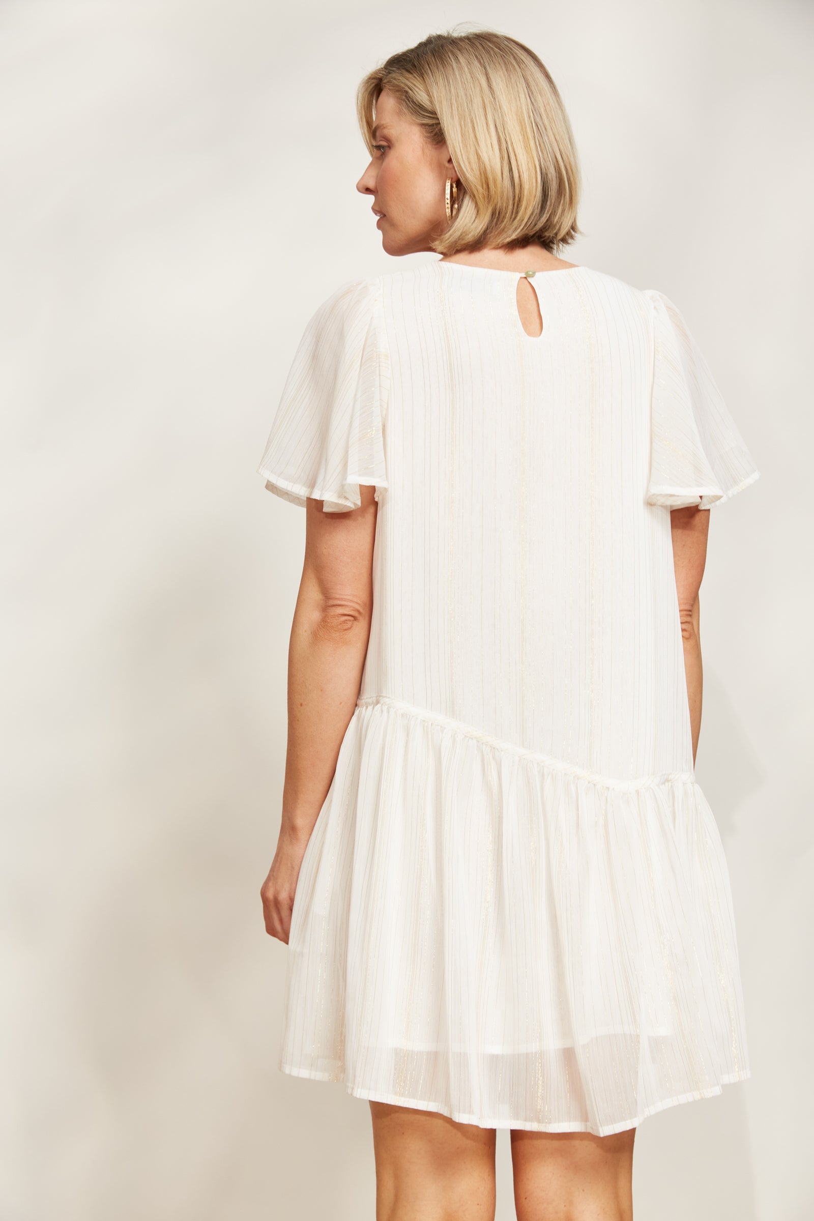 Sereno Midi Dress - Pearl